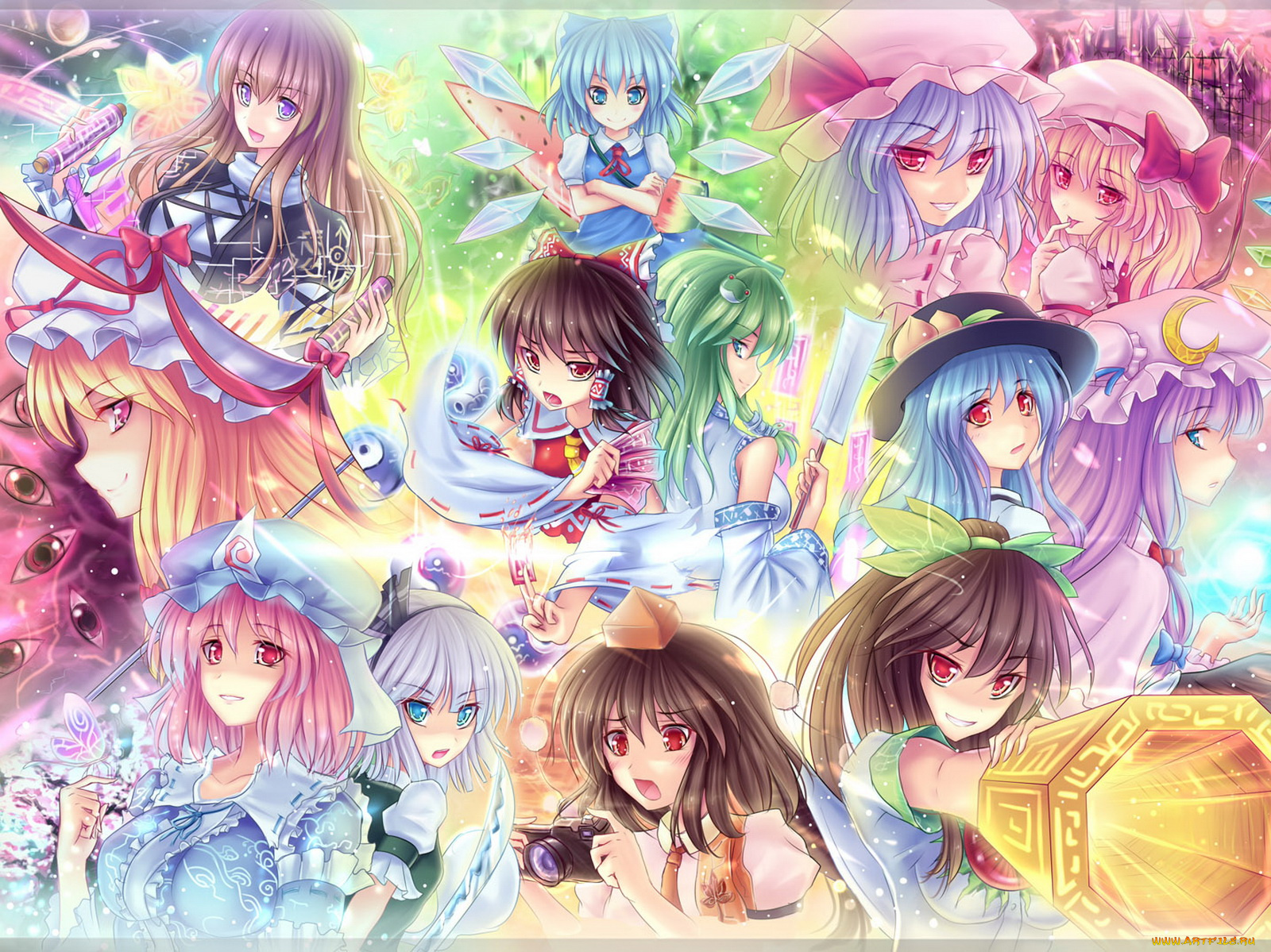 аниме, touhou, персонажи, тохо