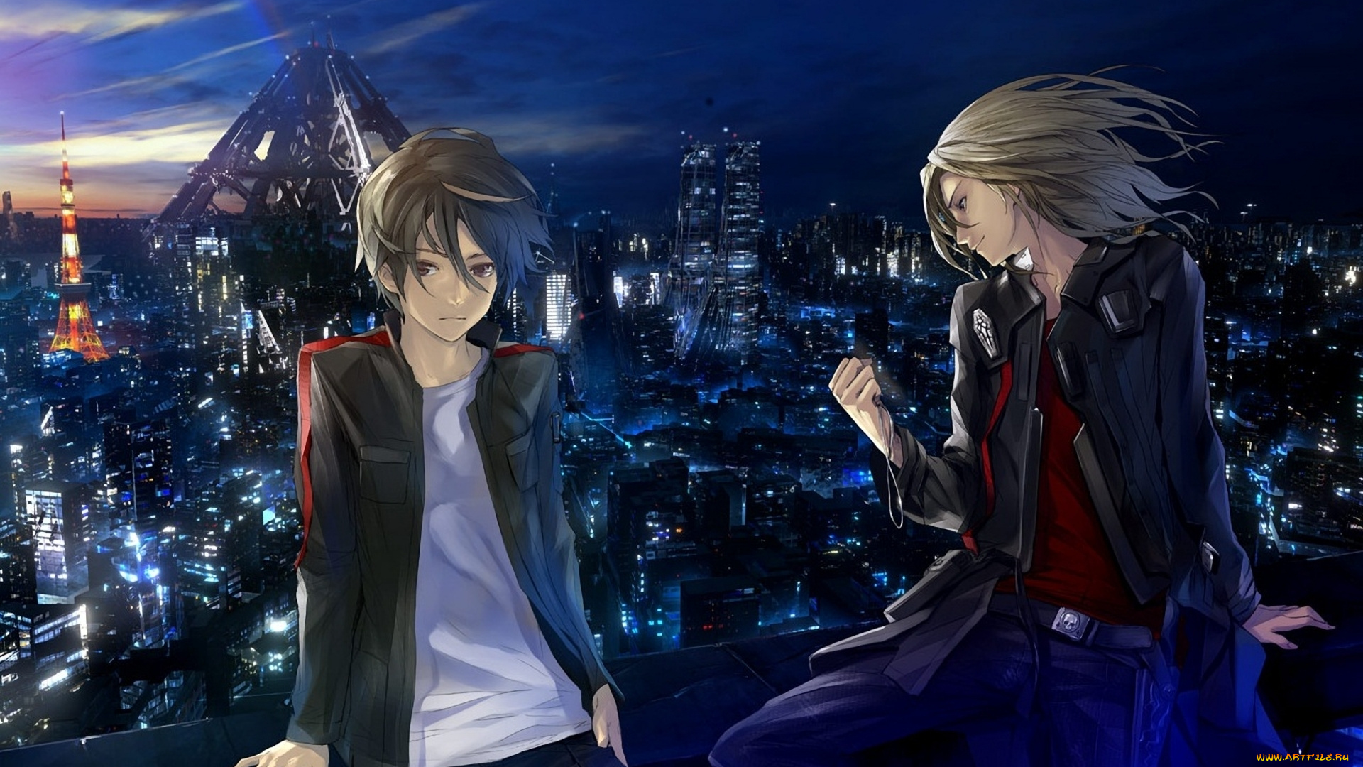 аниме, guilty, crown, девушка