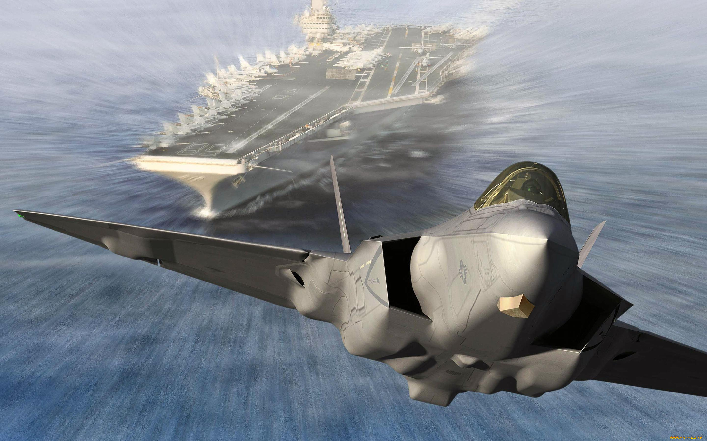 авиация, 3д, рисованые, graphic, авианосец, палубный, взлет, истребитель