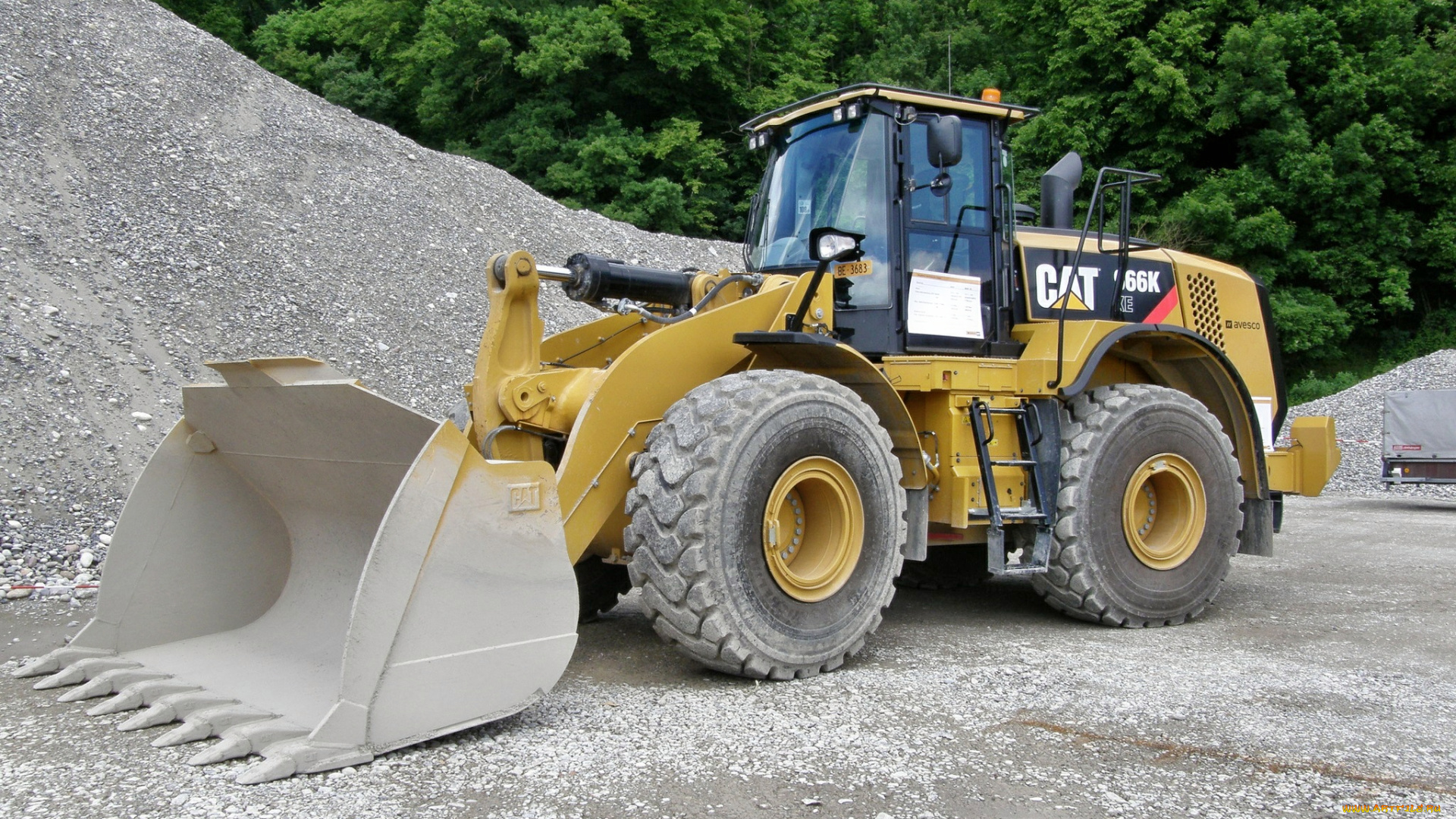 2013, cat, 966k, xe, ``avesco``, техника, строительная, техника, трактор, ковш, карьер, колесный, щебень