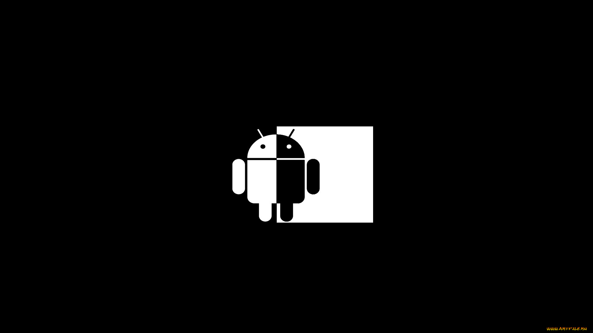 компьютеры, android, андроид, фон, робот, ЧЁрный