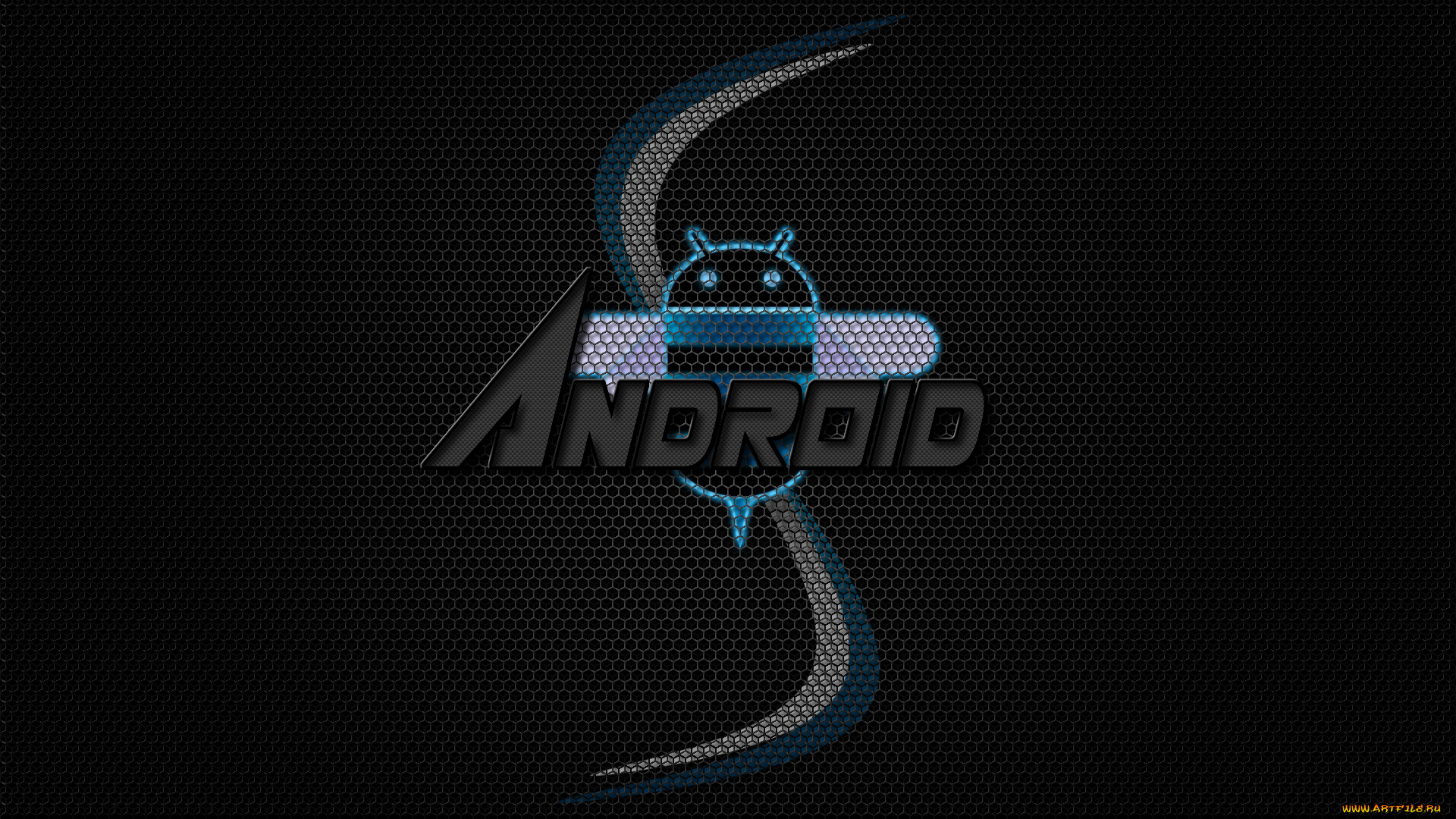 компьютеры, android, фон, логотип