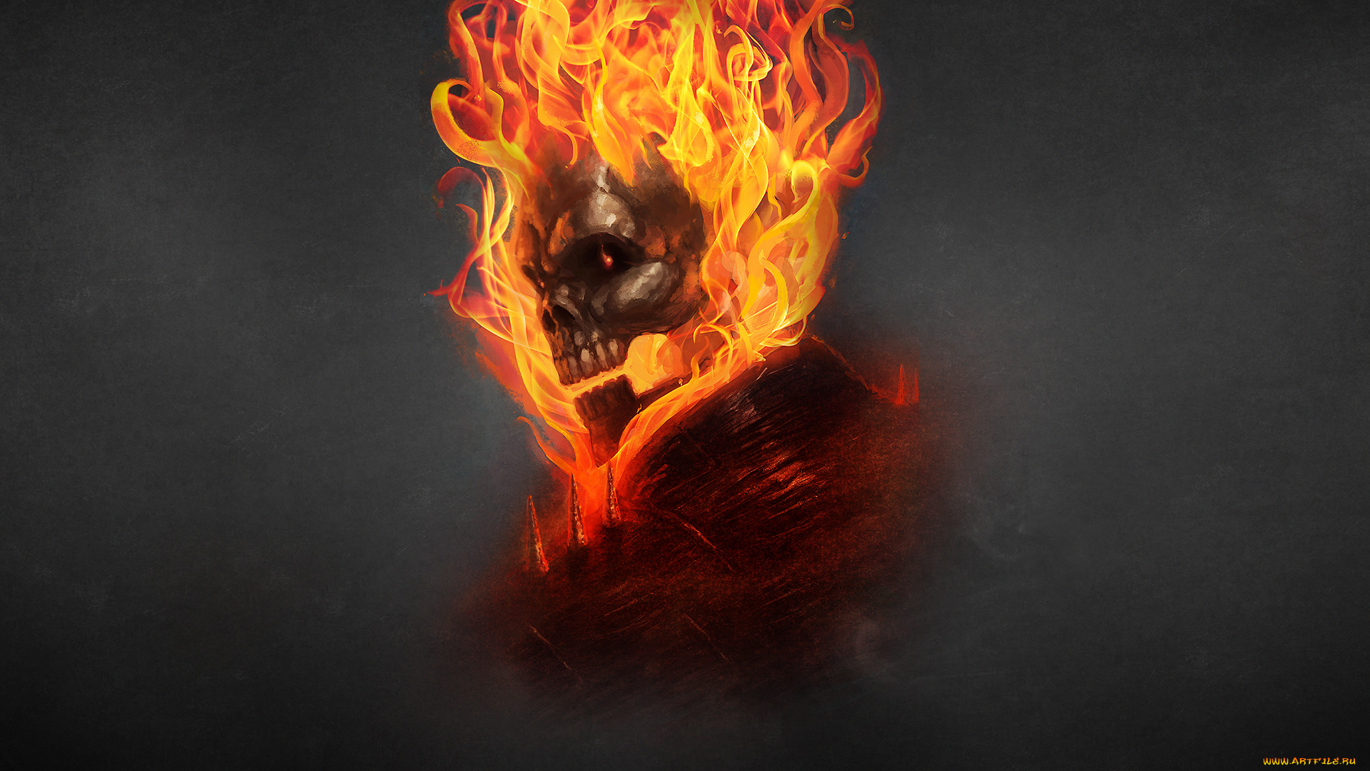 призрачный, гонщик, фэнтези, нежить, призрачный, гонщик, череп, огонь, скелет, ghost, rider