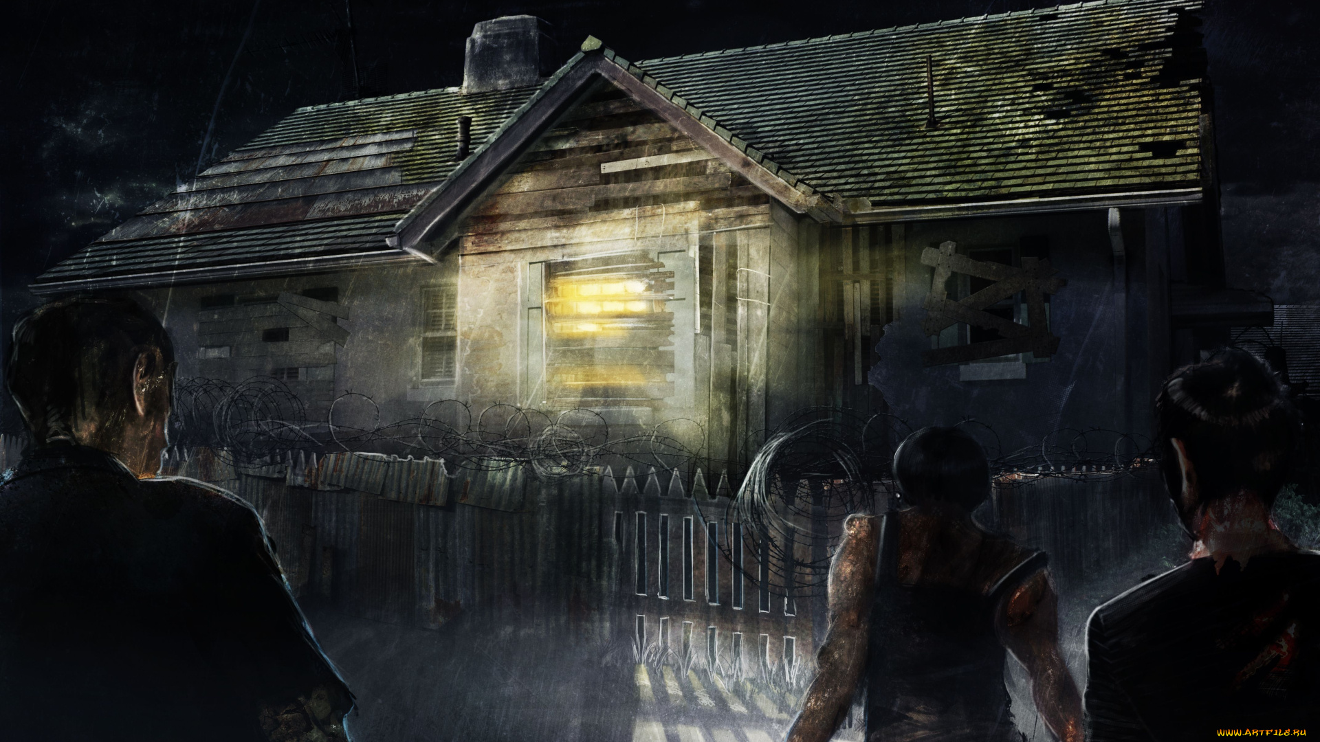 state, of, decay, видео, игры, заколоченный, дом, ужас, зомби, мертвецы, забор, свет, окно
