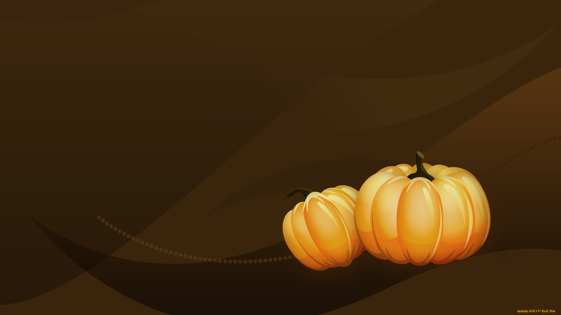 векторная, графика, тыква