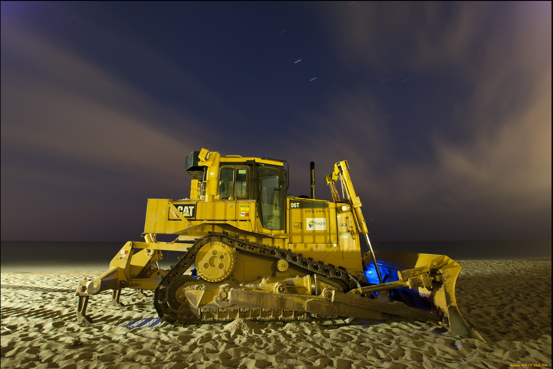 техника, бульдозеры, пляж, песок, бульдозер, ковш