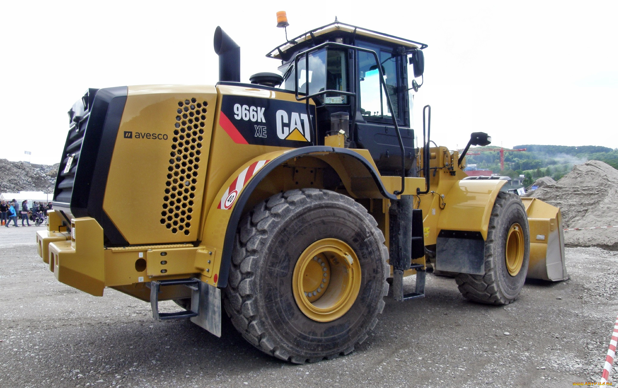 2013, cat, 966k, xe, ``avesco``, техника, строительная, техника, трактор, колесный, щебень, карьер, ковш