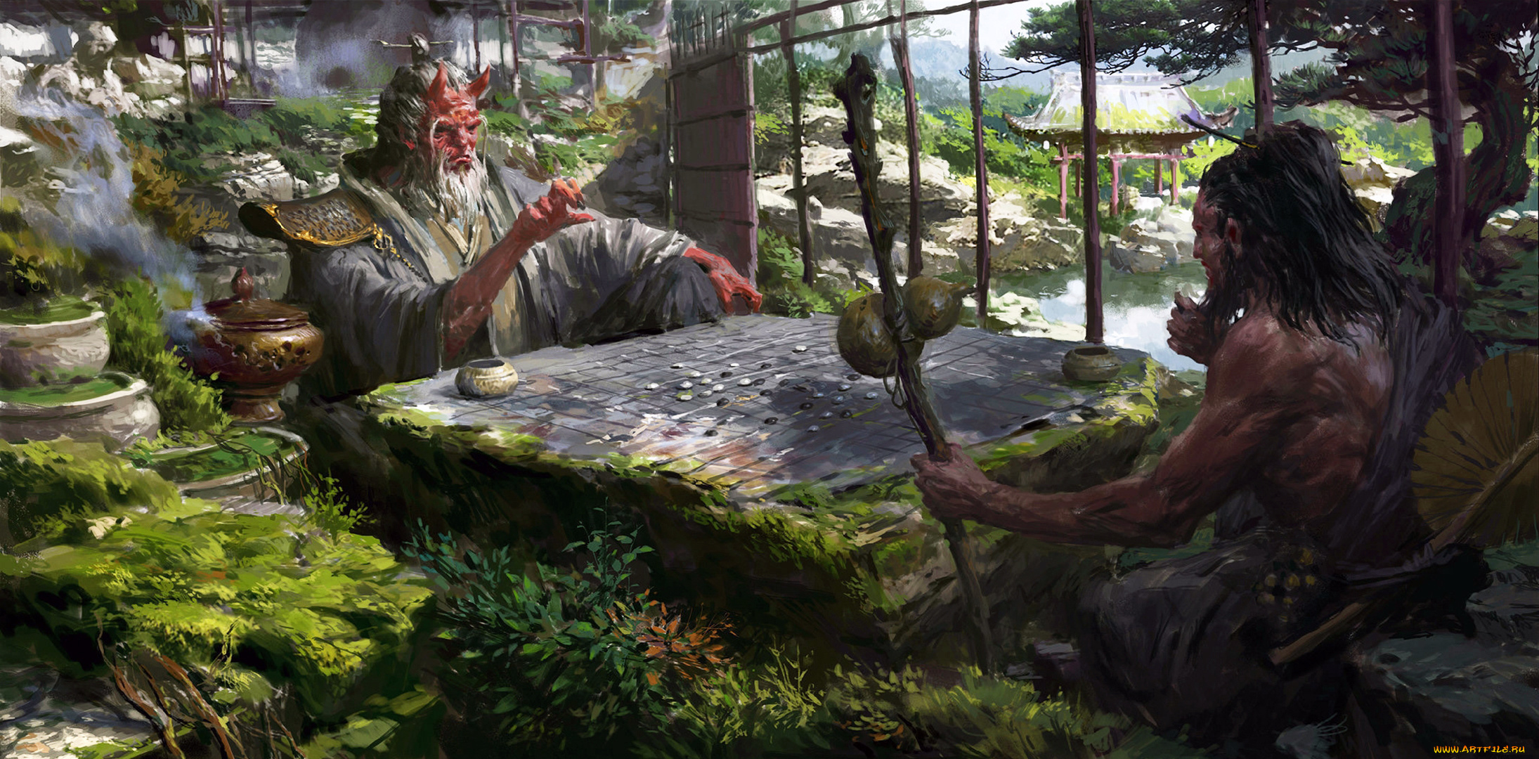 фэнтези, демоны, рога