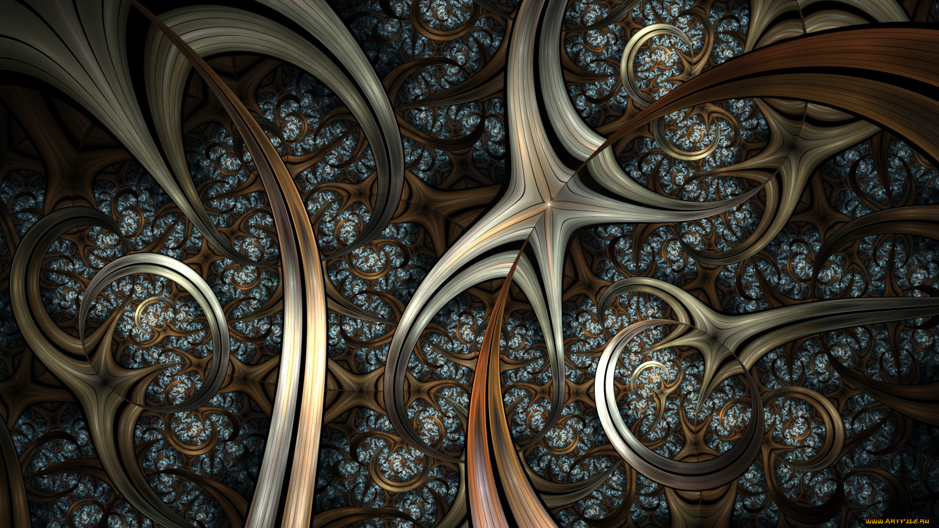 3д, графика, фракталы, , fractal, цвета, фон, узор