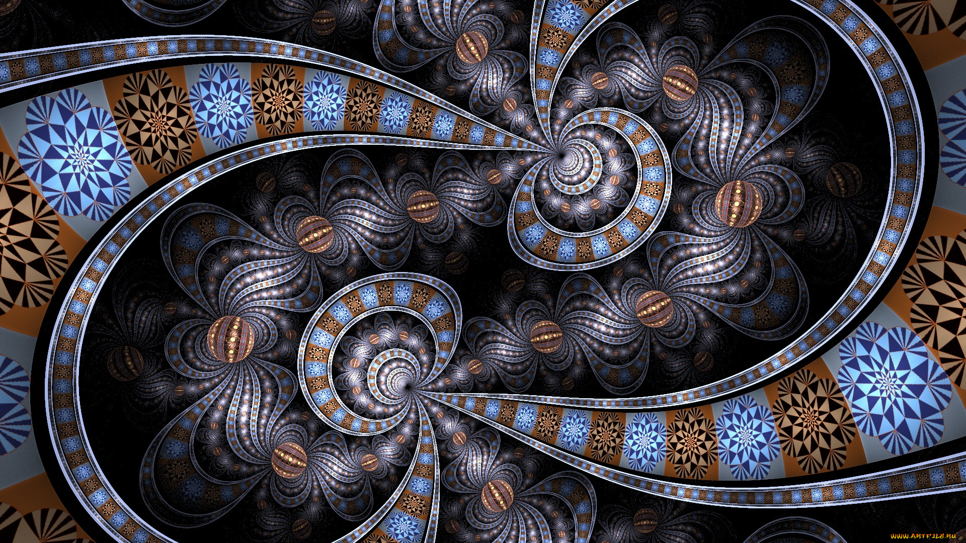 3д, графика, фракталы, , fractal, фон, узор, цвета