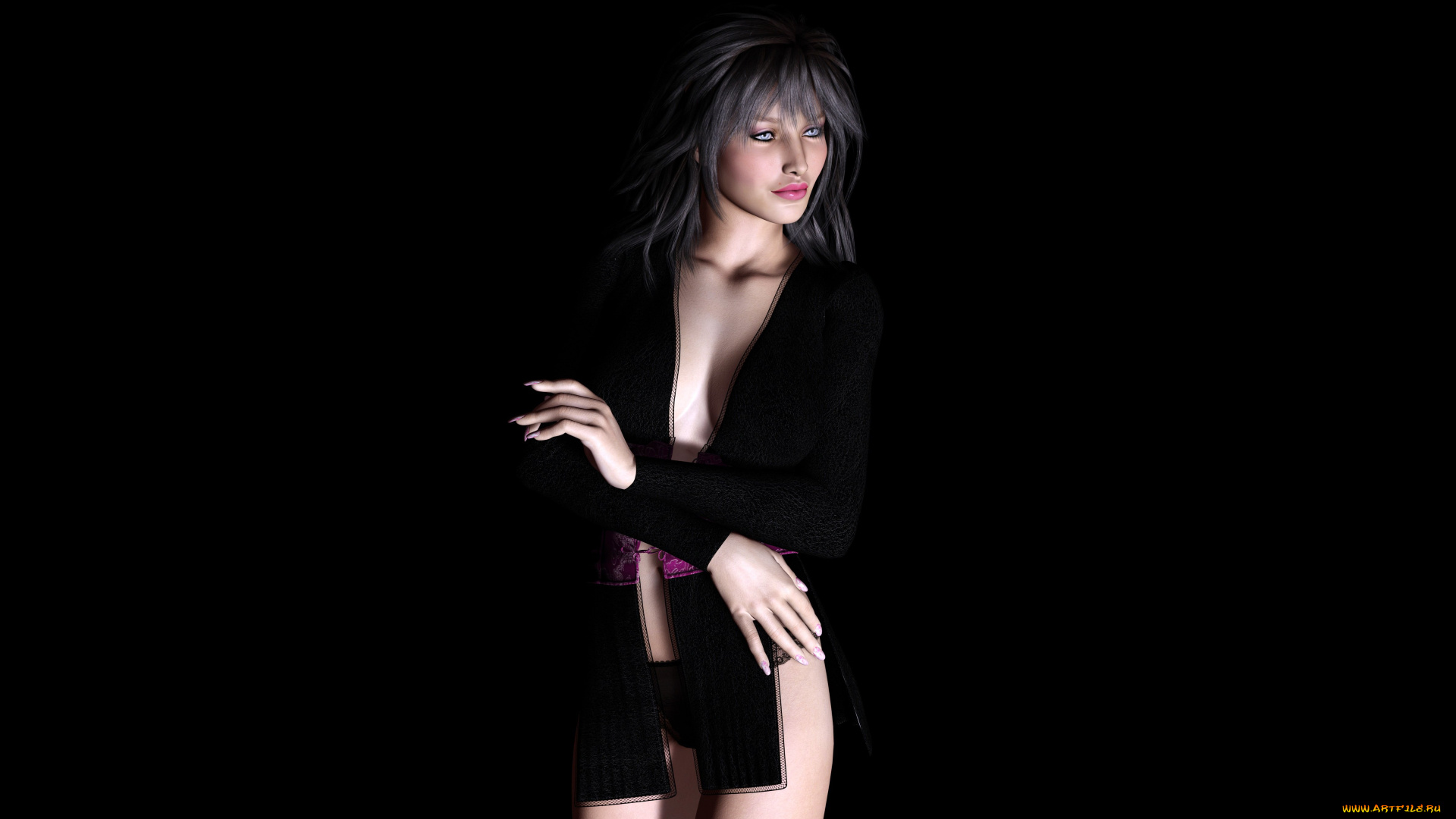 3д, графика, люди, , people, взгляд, девушка, фон