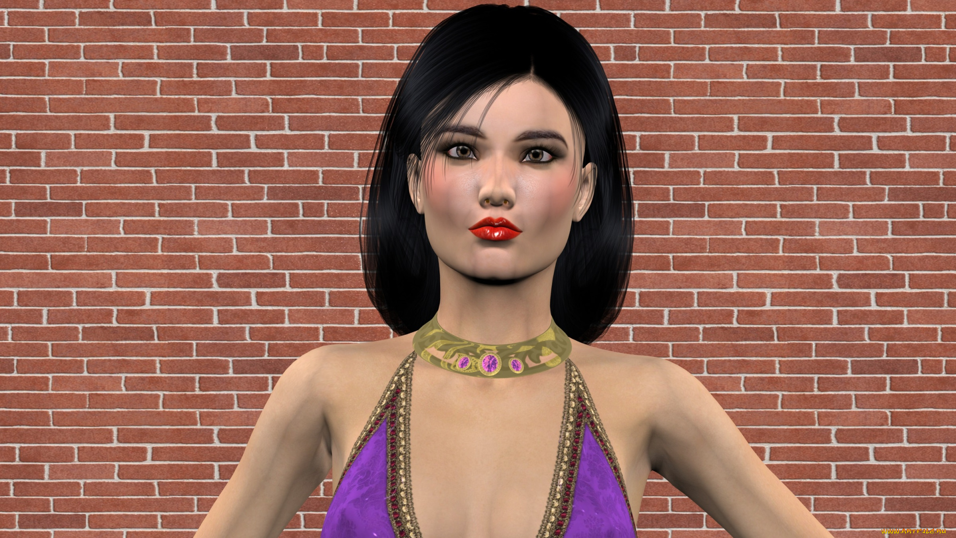 3д, графика, портрет, , portraits, фон, взгляд, девушка