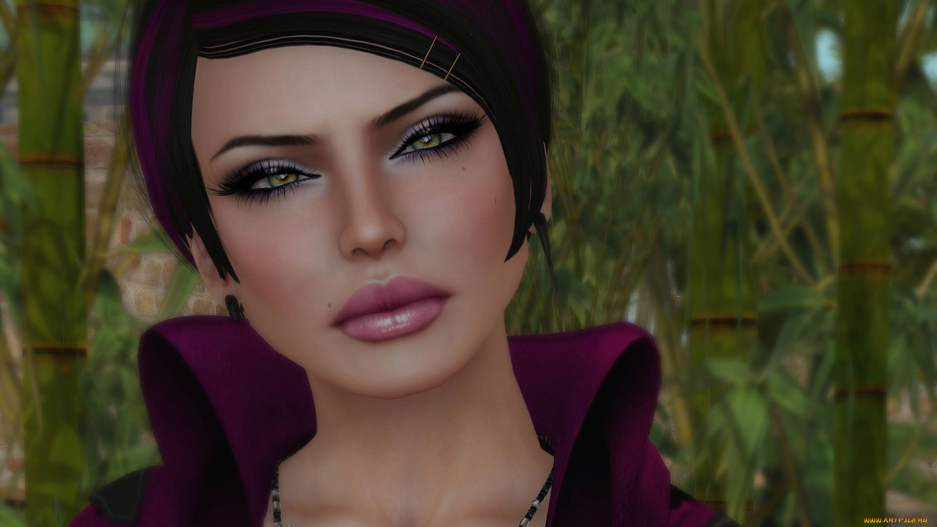 3д, графика, портрет, , portraits, взгляд, фон, девушка