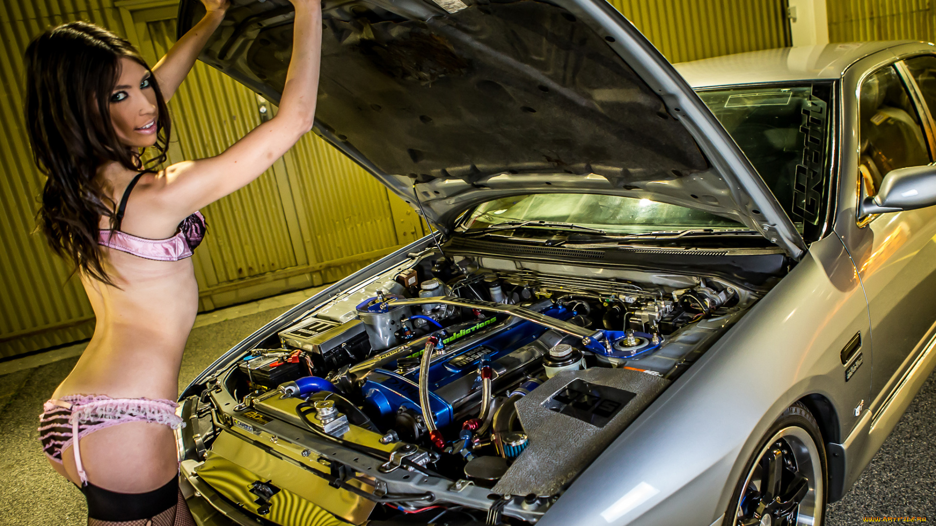 автомобили, -авто, с, девушками, nissan