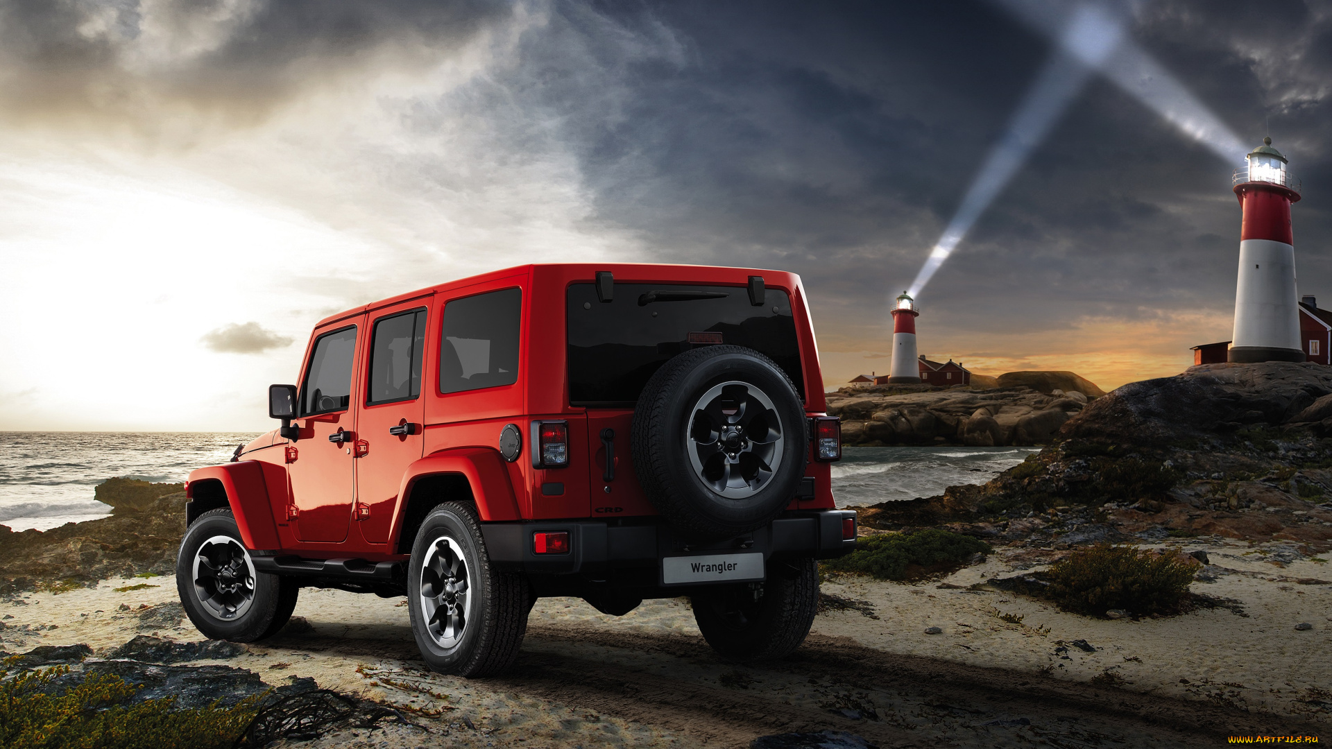 автомобили, jeep, красный, 2015г, jk, x, eu-spec, unlimited, wrangler