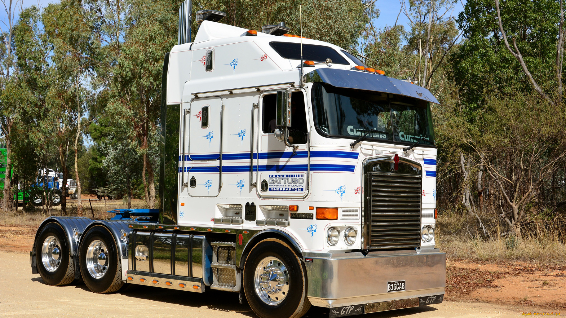 автомобили, kenworth, тяжелый, грузовик, седельный, тягач