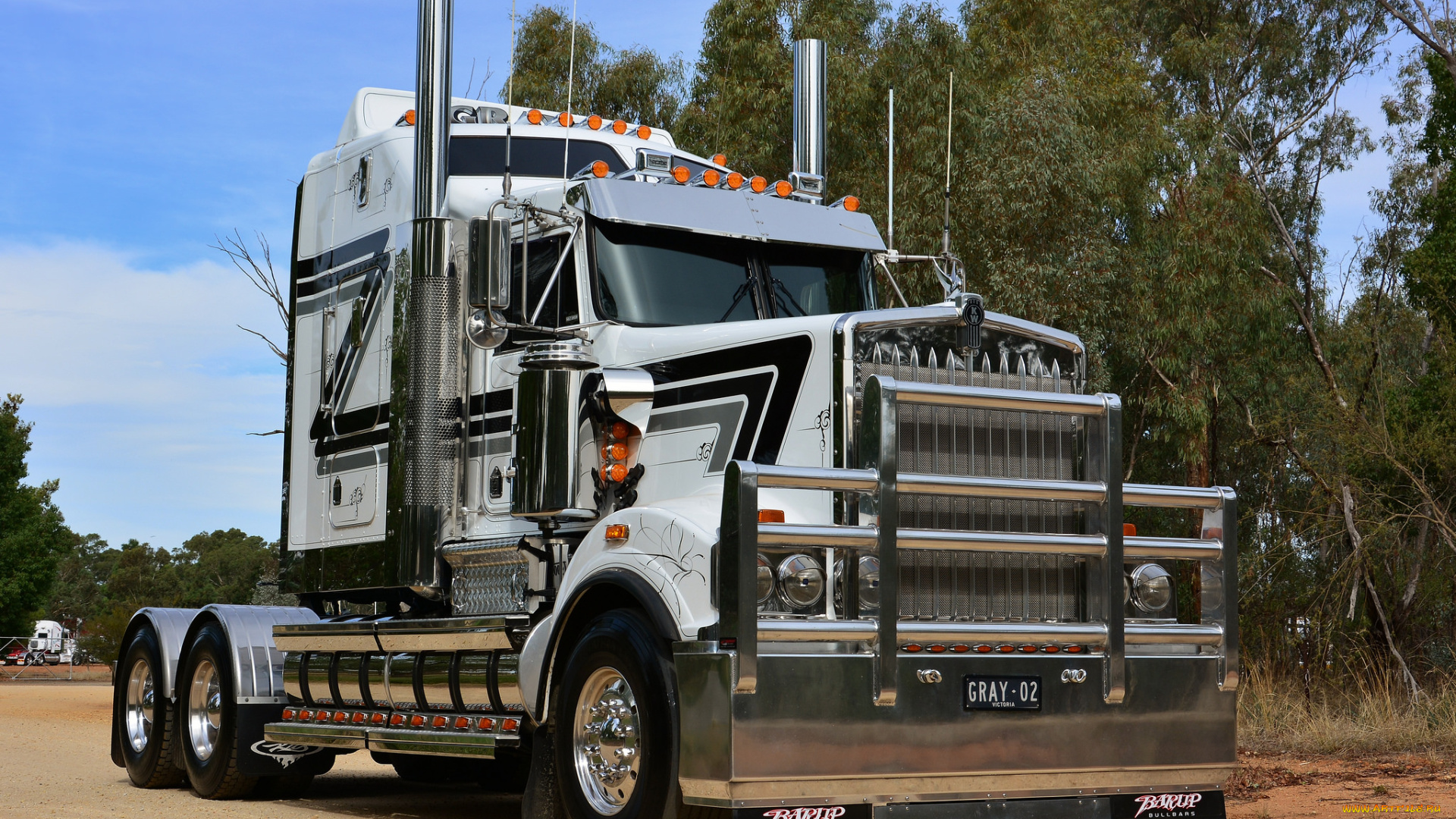 автомобили, kenworth, тяжелый, грузовик, седельный, тягач