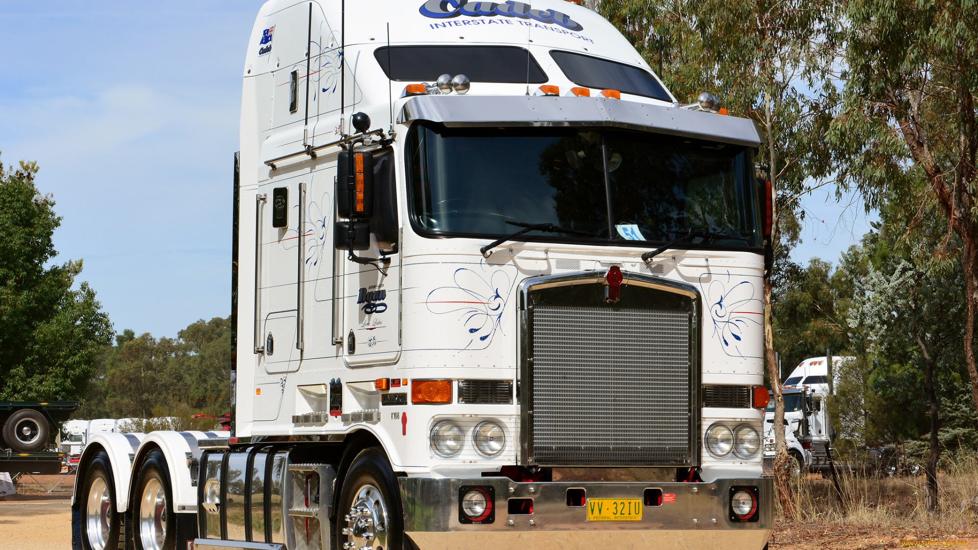 автомобили, kenworth, тяжелый, грузовик, седельный, тягач