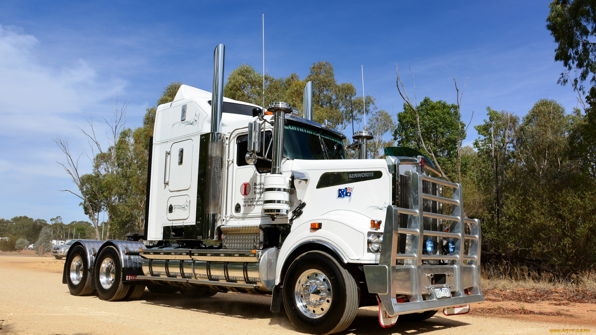 автомобили, kenworth, тяжелый, грузовик, седельный, тягач