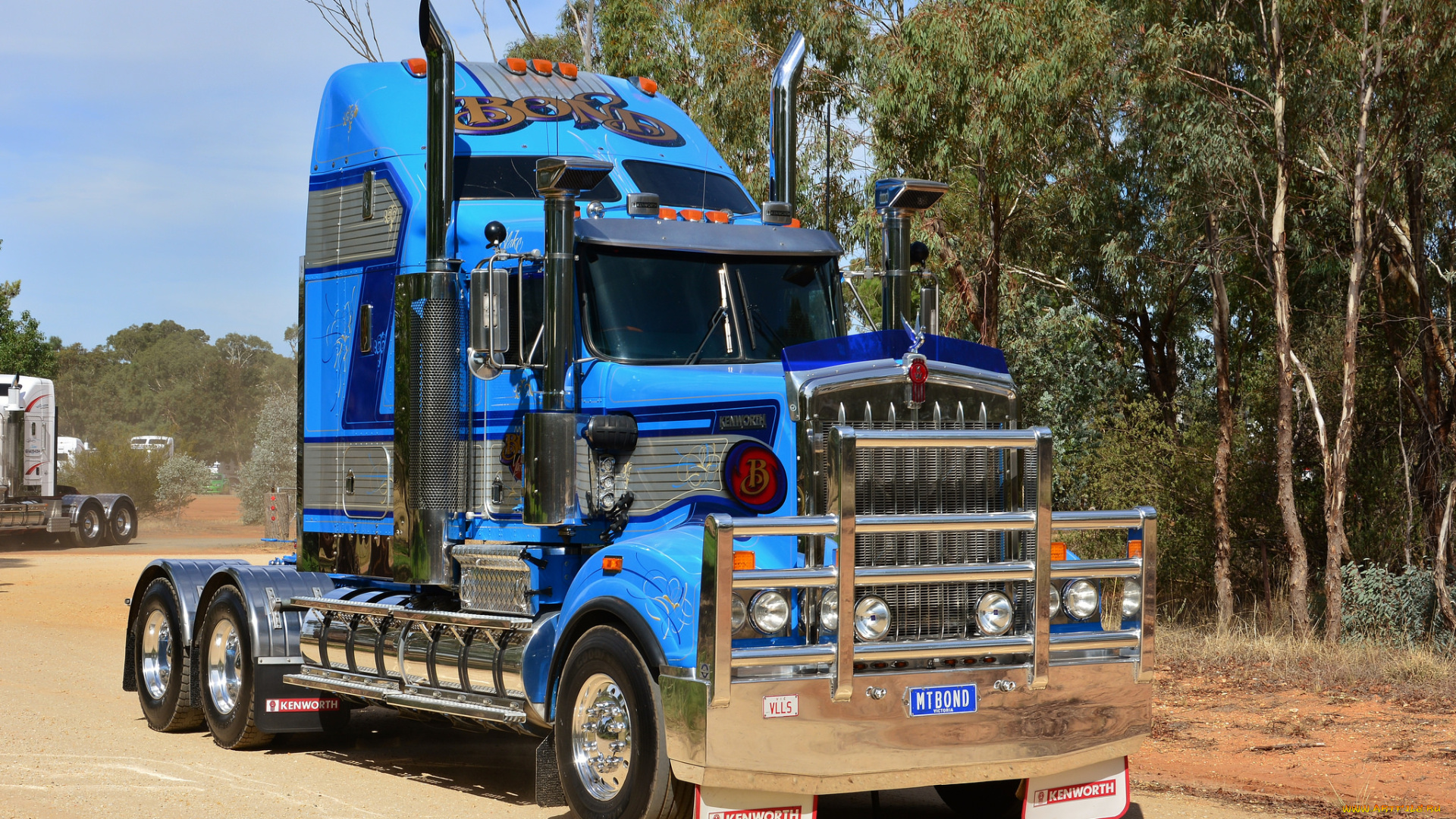 автомобили, kenworth, тяжелый, грузовик, седельный, тягач