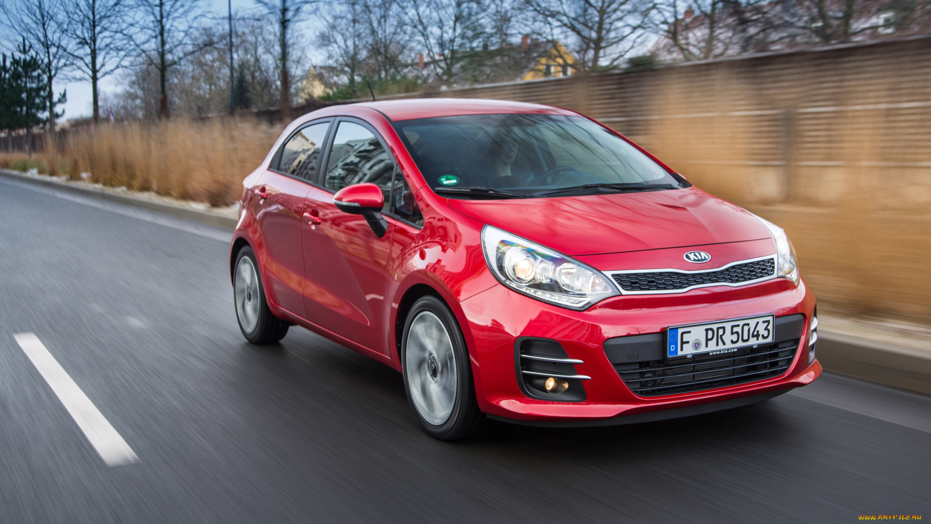 автомобили, kia, rio, 5-door, ecodynamics, ub, 2014г, красный