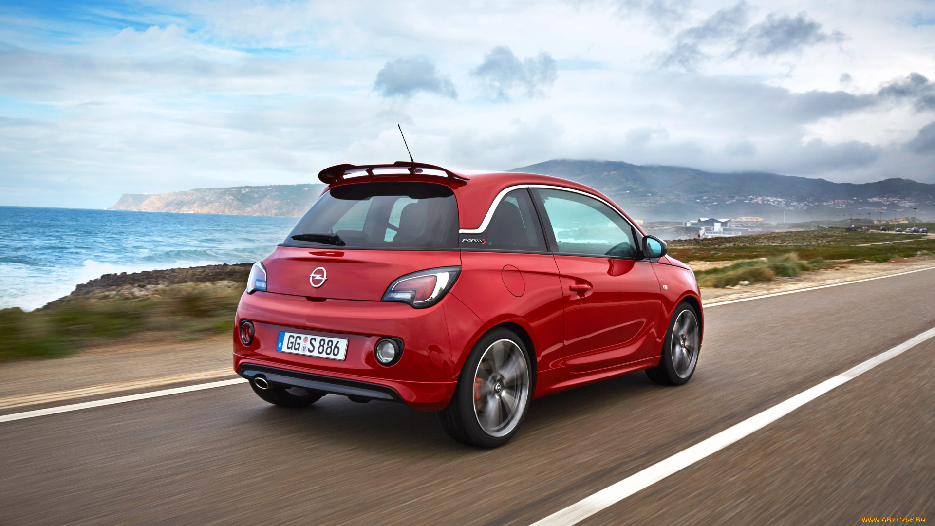 автомобили, opel, s, adam, 2015г, красный