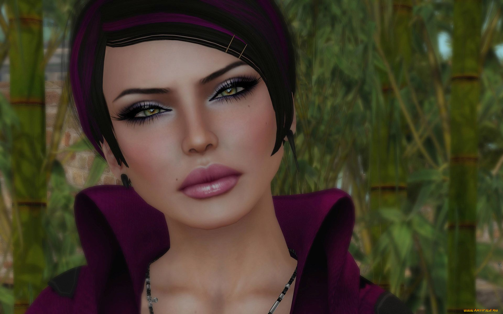 3д, графика, портрет, , portraits, взгляд, фон, девушка