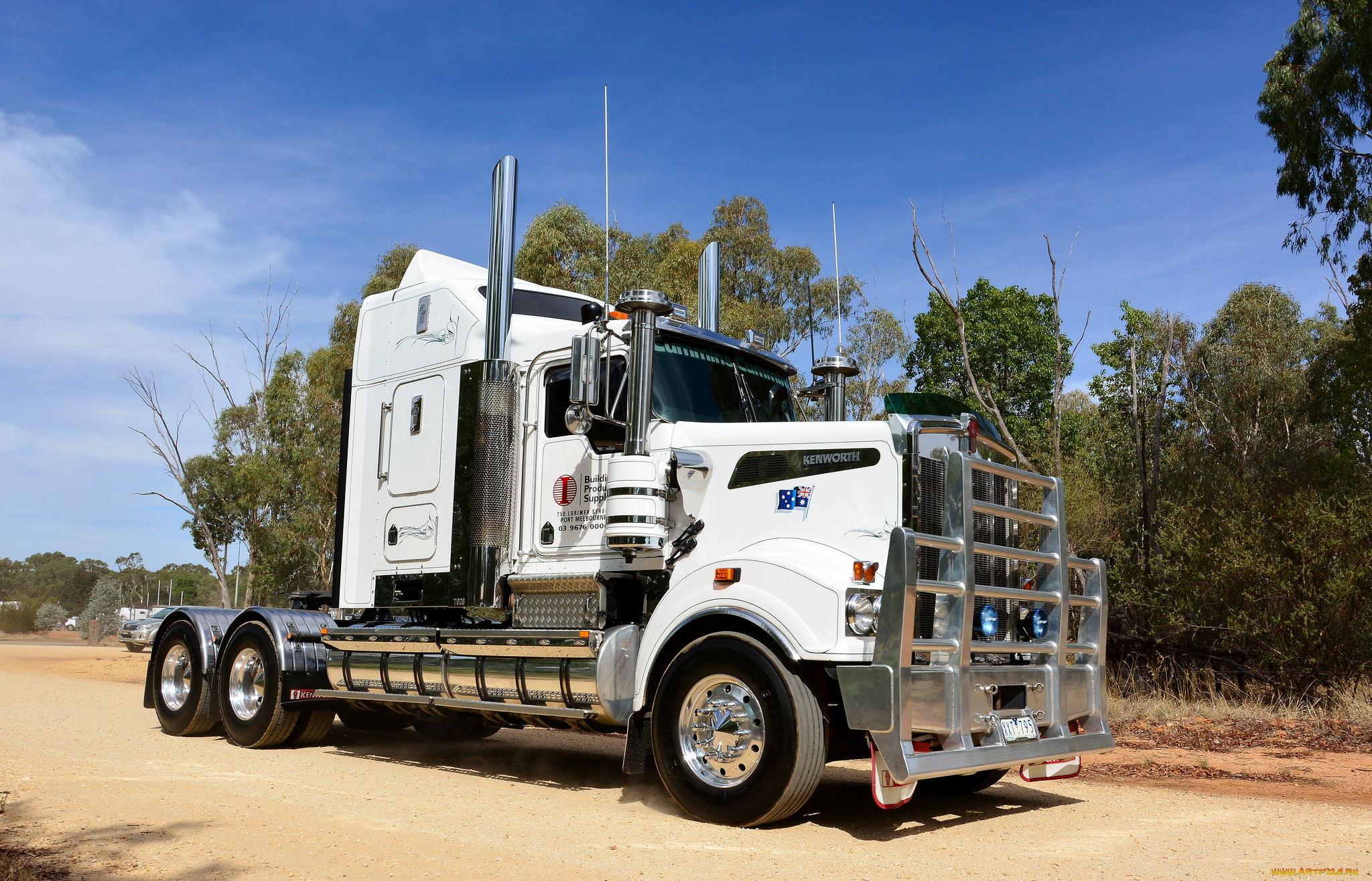 автомобили, kenworth, тяжелый, грузовик, седельный, тягач