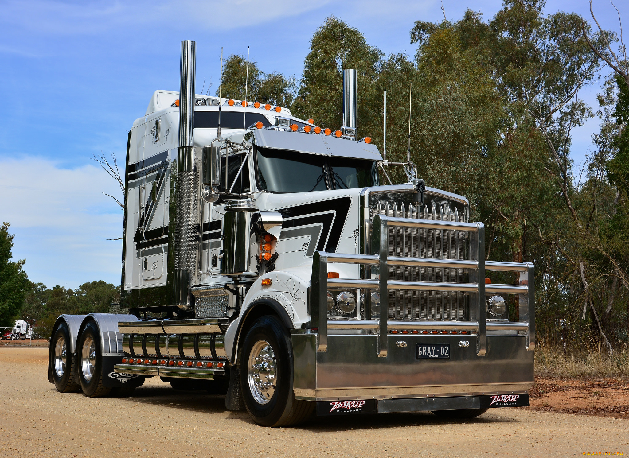 автомобили, kenworth, тяжелый, грузовик, седельный, тягач