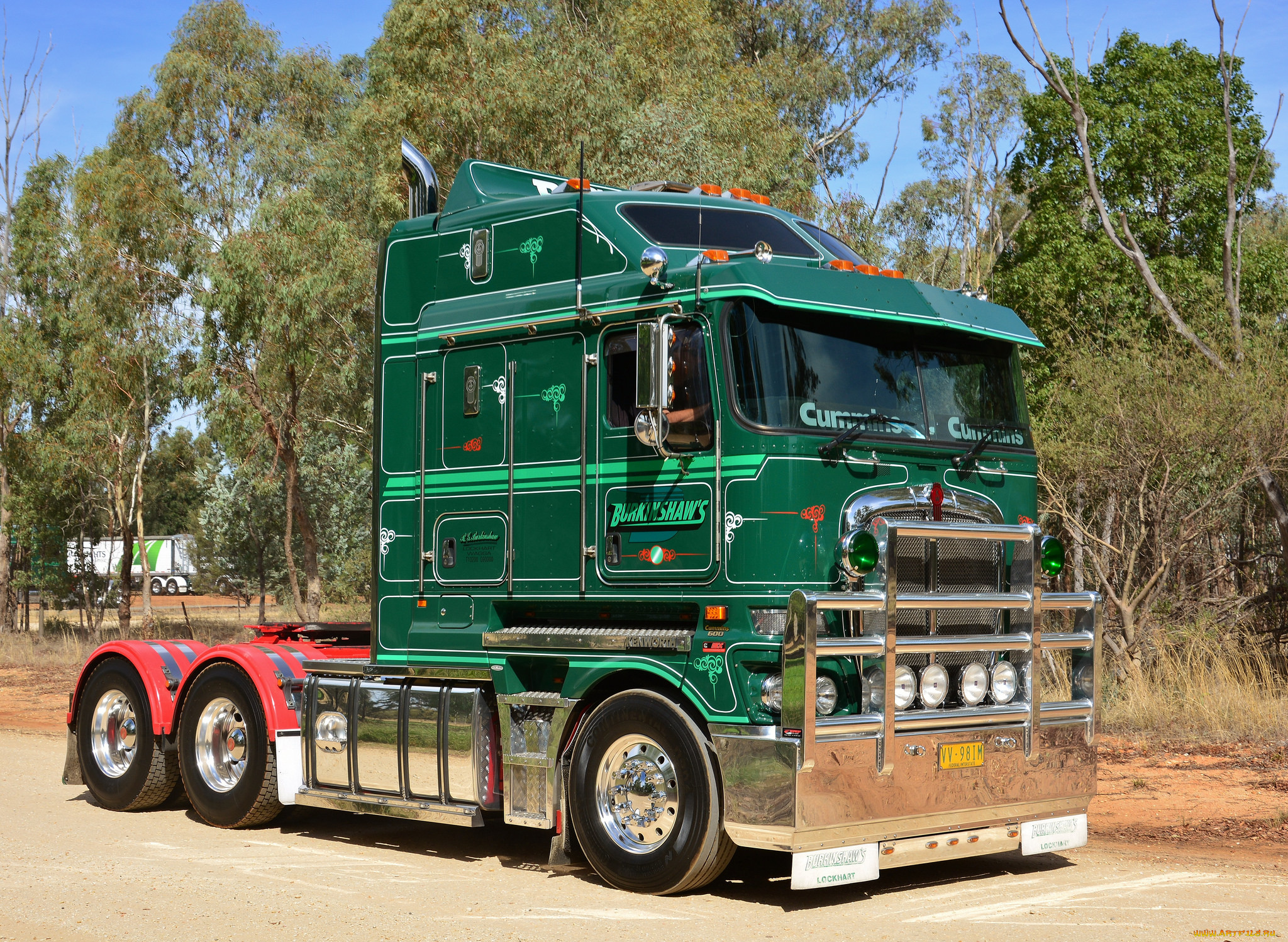 автомобили, kenworth, тяжелый, грузовик, седельный, тягач