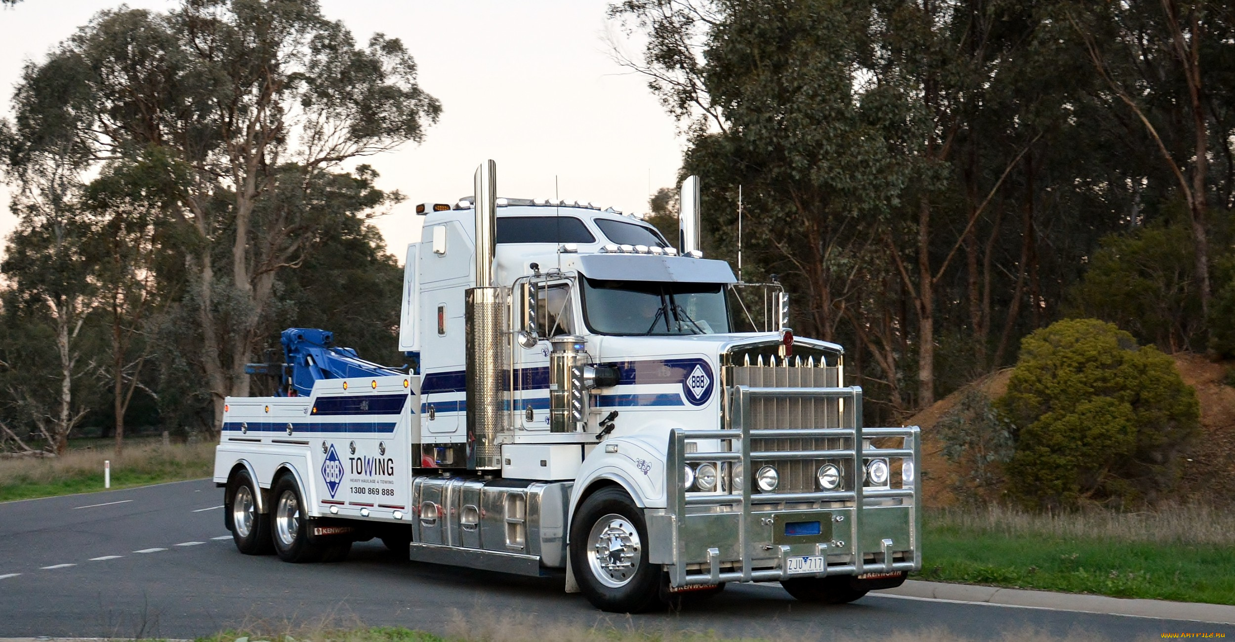 автомобили, kenworth, тяжелый, грузовик, седельный, тягач