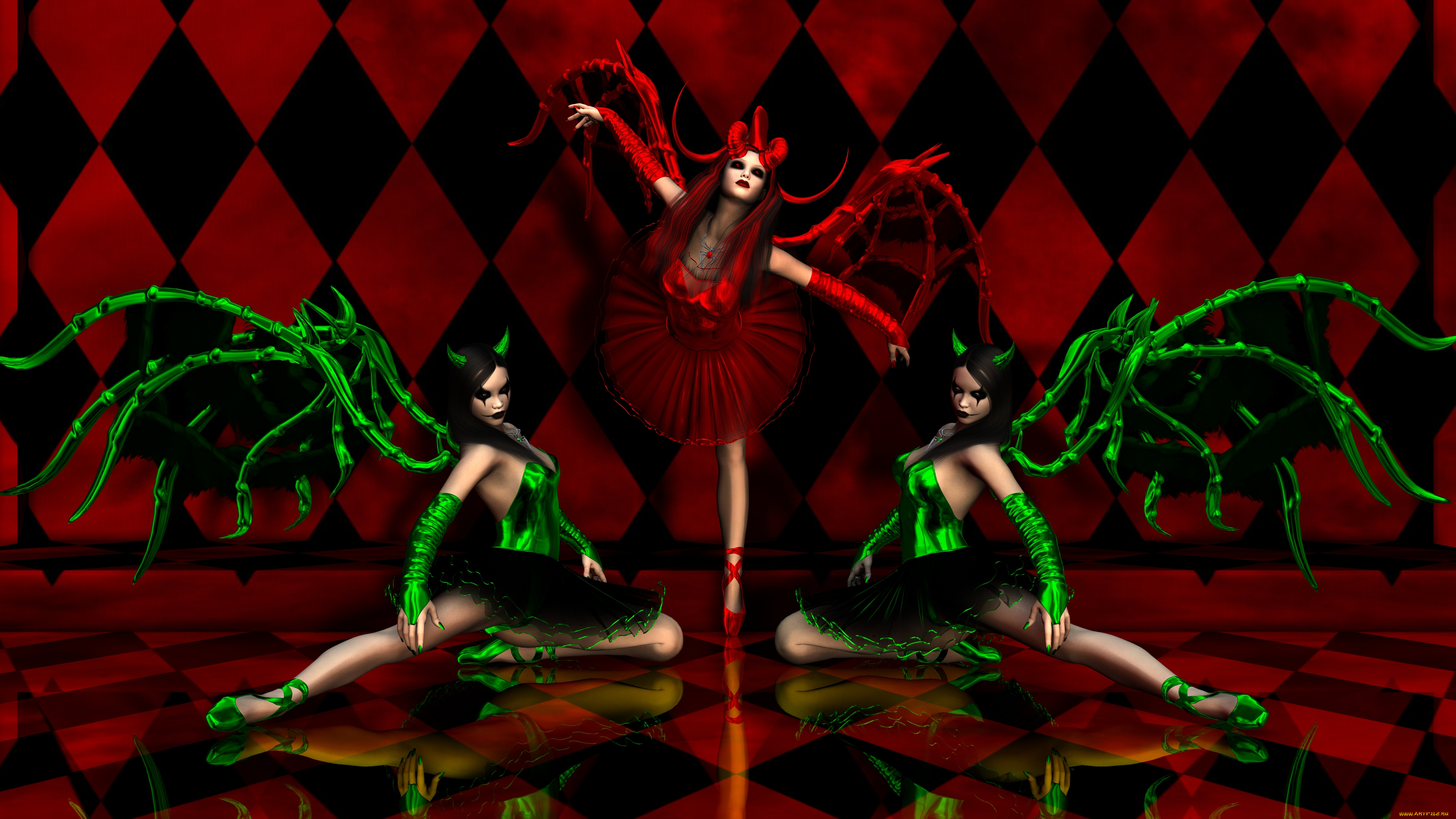 3д, графика, существа, , creatures, фон, взгляд, кастаники