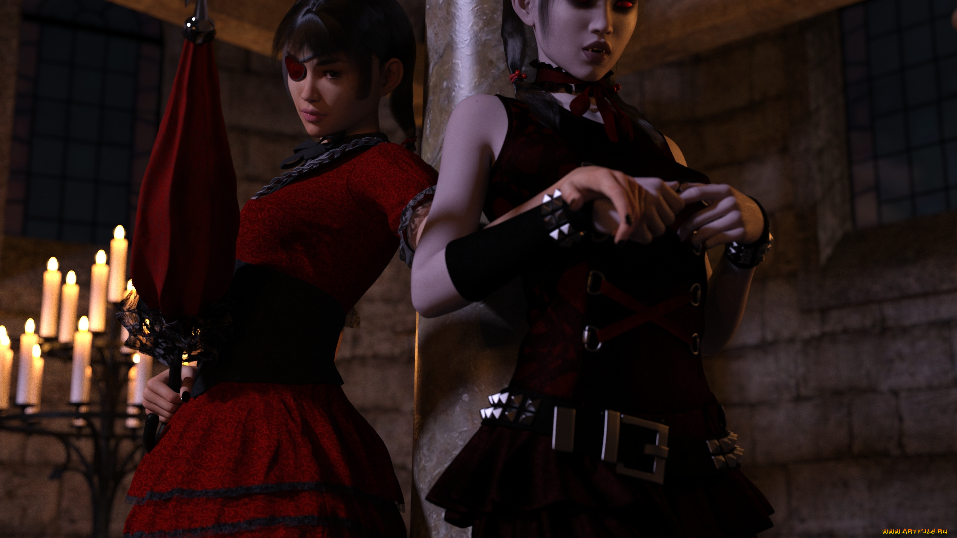 3д, графика, люди, , people, девушки, фон, взгляд