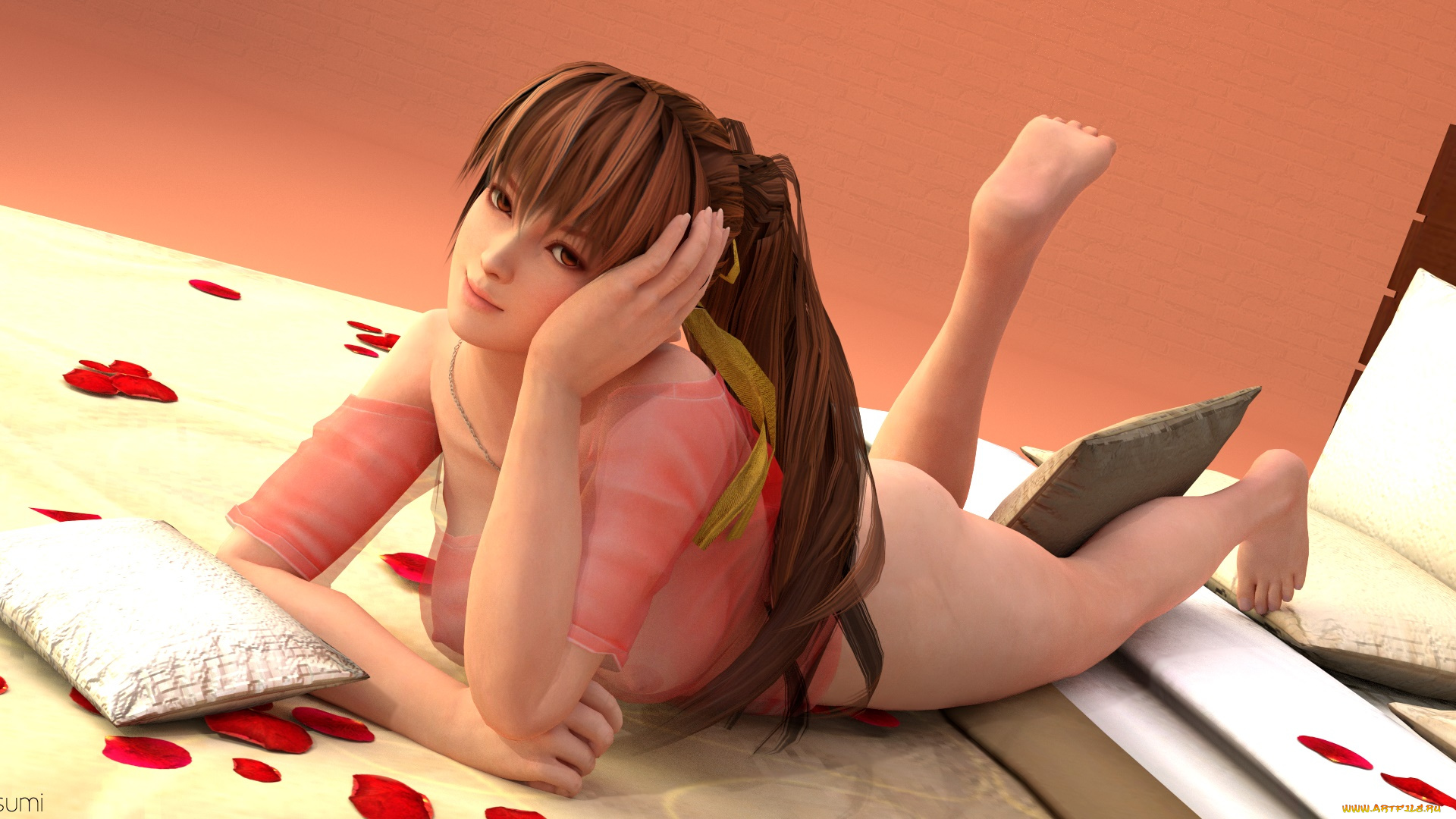 3д, графика, люди, , people, интерьер, фон, взгляд, девушка