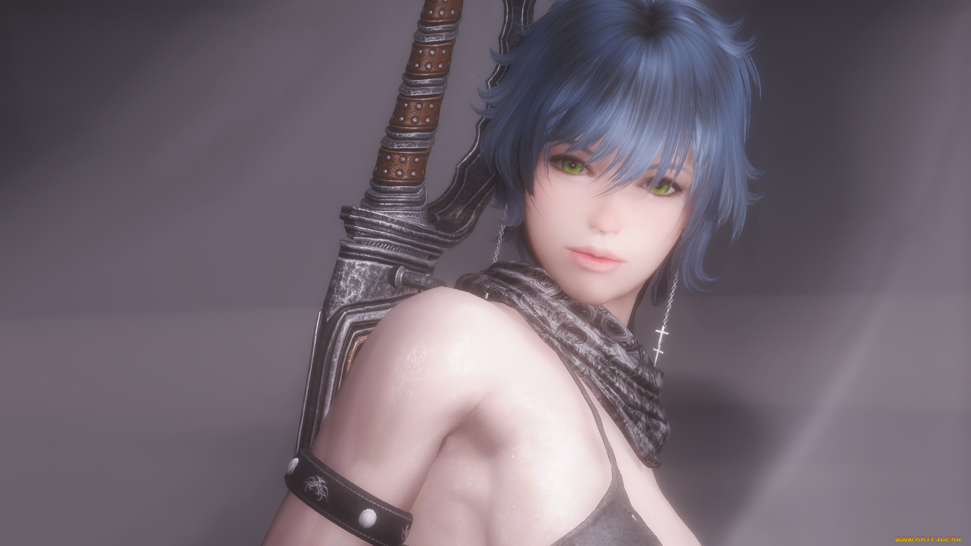 3д, графика, портрет, , portraits, фон, взгляд, девушка