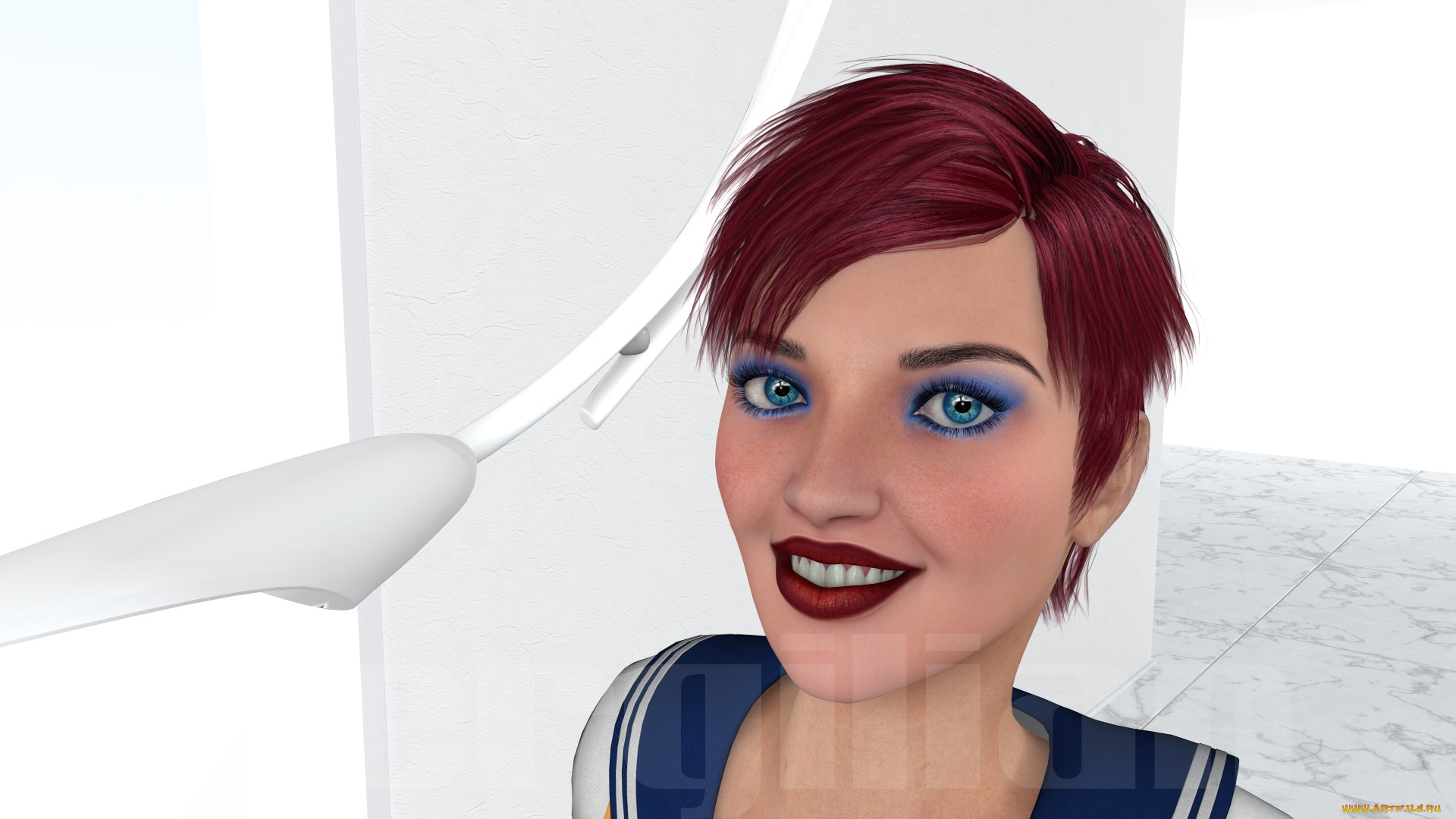 3д, графика, портрет, , portraits, взгляд, фон, девушка