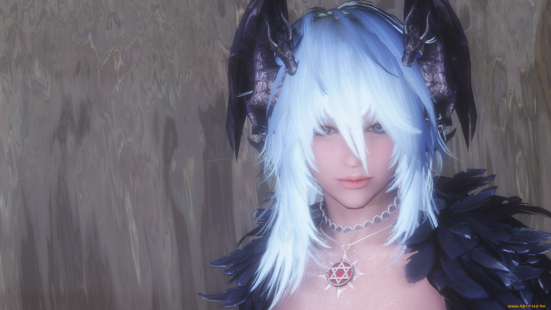 3д, графика, существа, , creatures, фон, взгляд, девушка