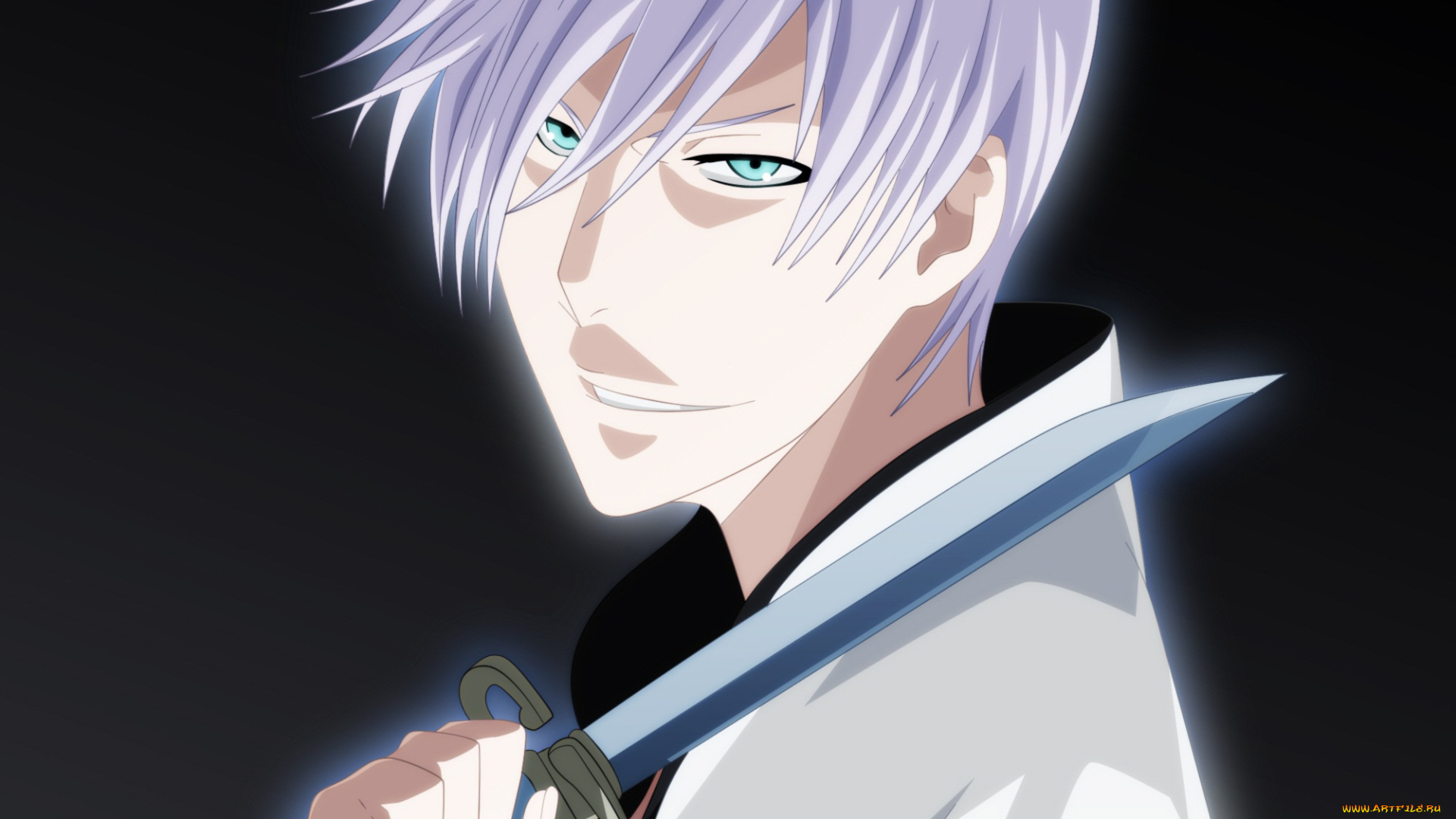 аниме, bleach, меч, гин