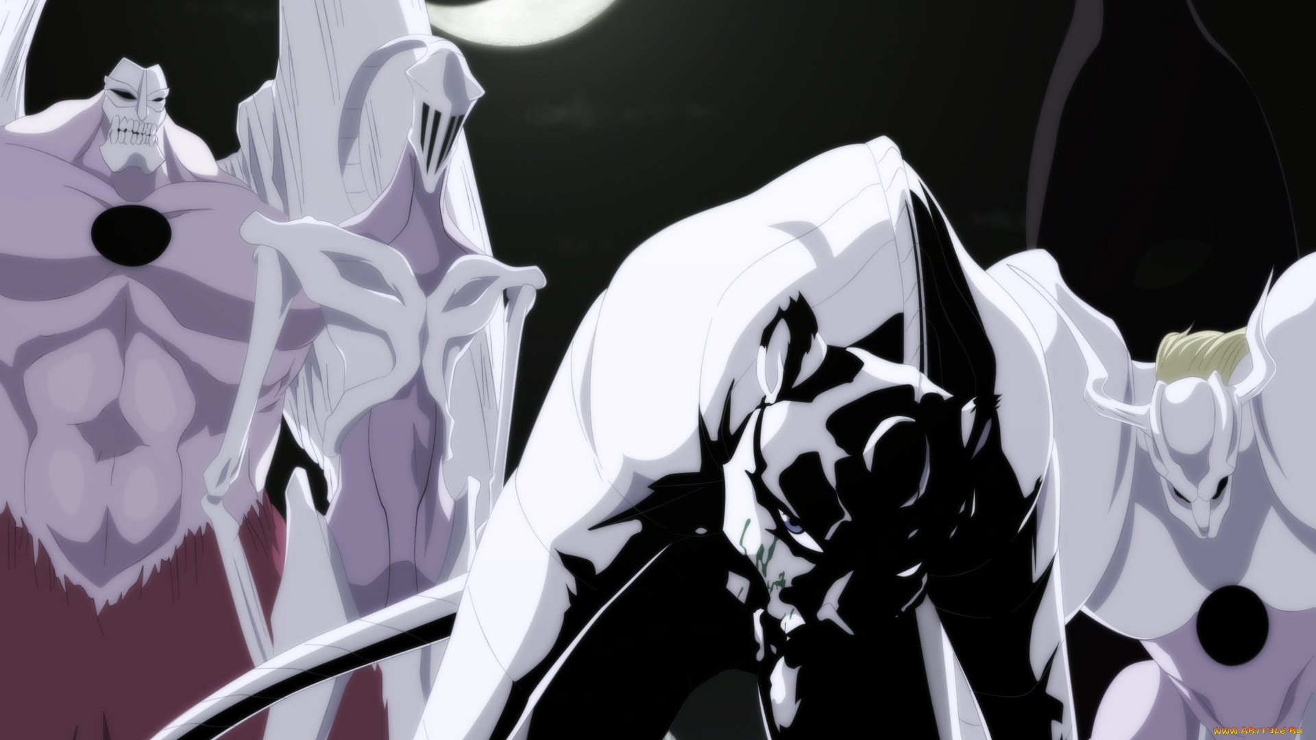 аниме, bleach, пустые, блич