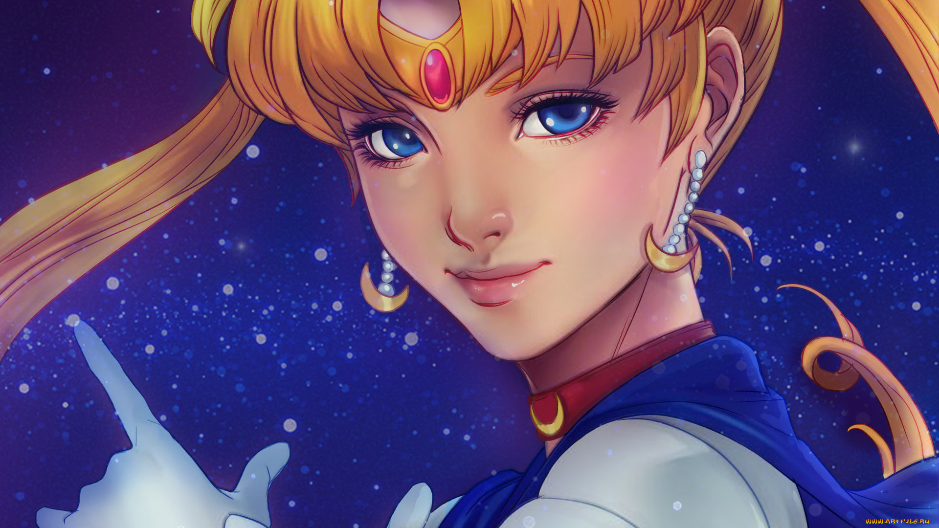 аниме, sailor, moon, сейлор, мун, sailor, moon, серьги, взгляд, арт