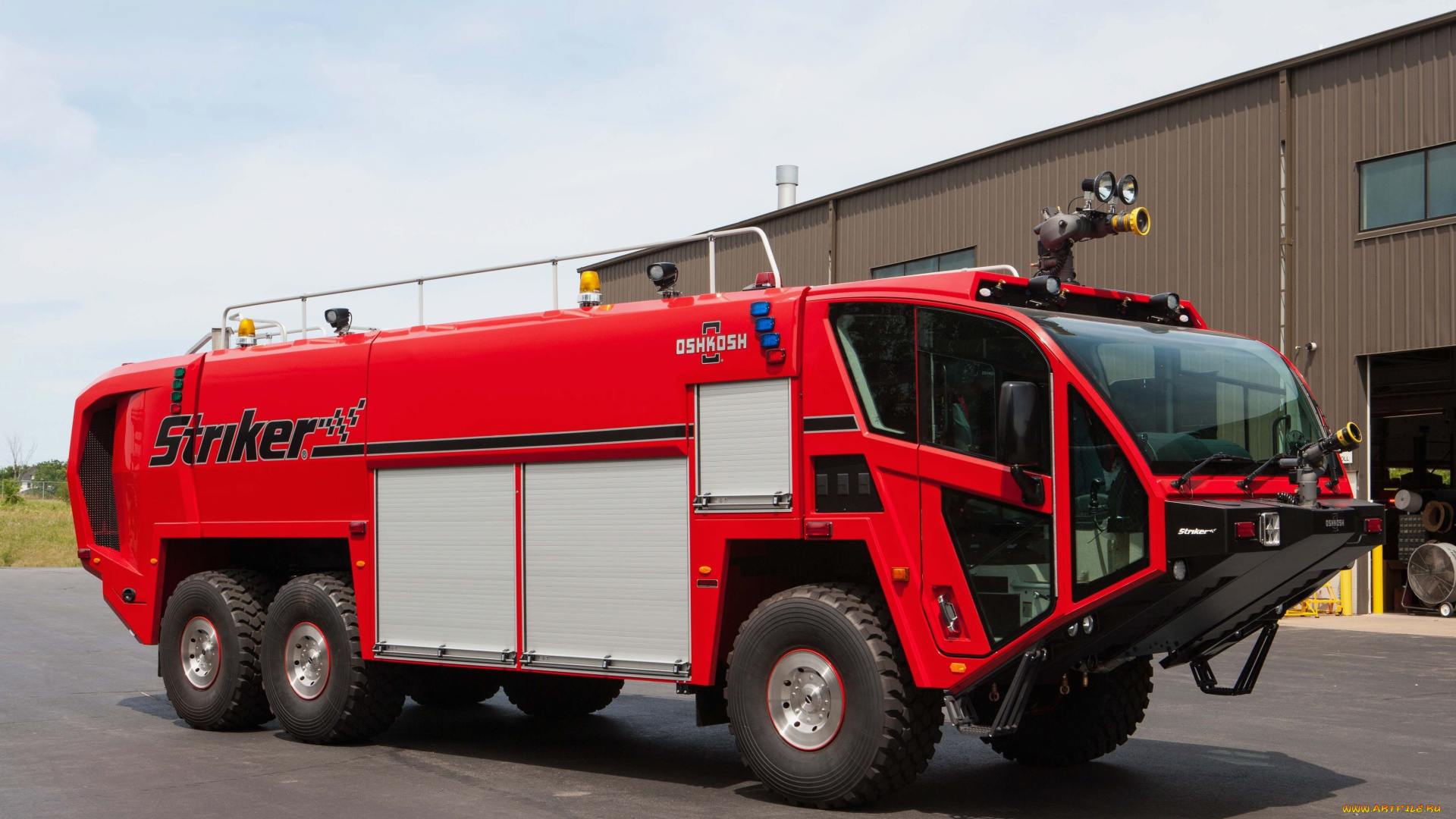 автомобили, пожарные, машины, oshkosh, 3000, striker