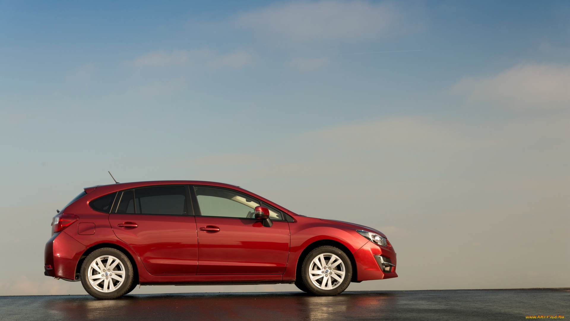 автомобили, subaru, красный, 2015г, gp, hatchback, impreza