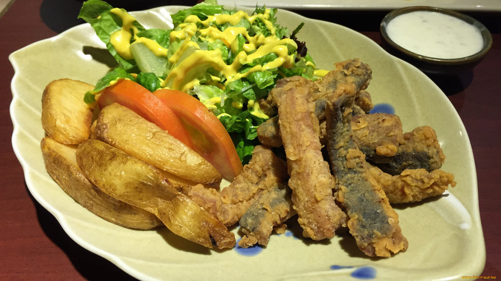 еда, вторые, блюда, овощи, картошка, рыба