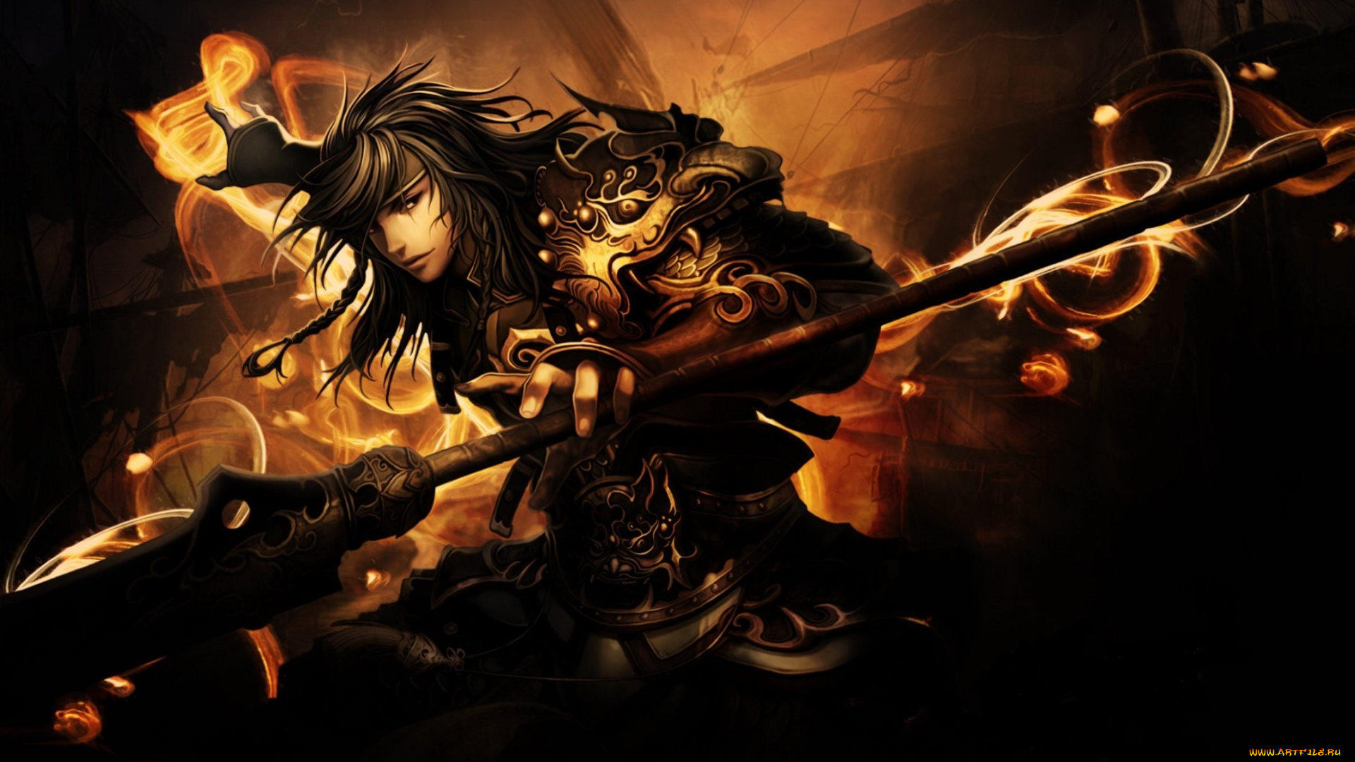 фэнтези, маги, , волшебники, мачты, магия, паруса, парень, сражение, пика, доспехи