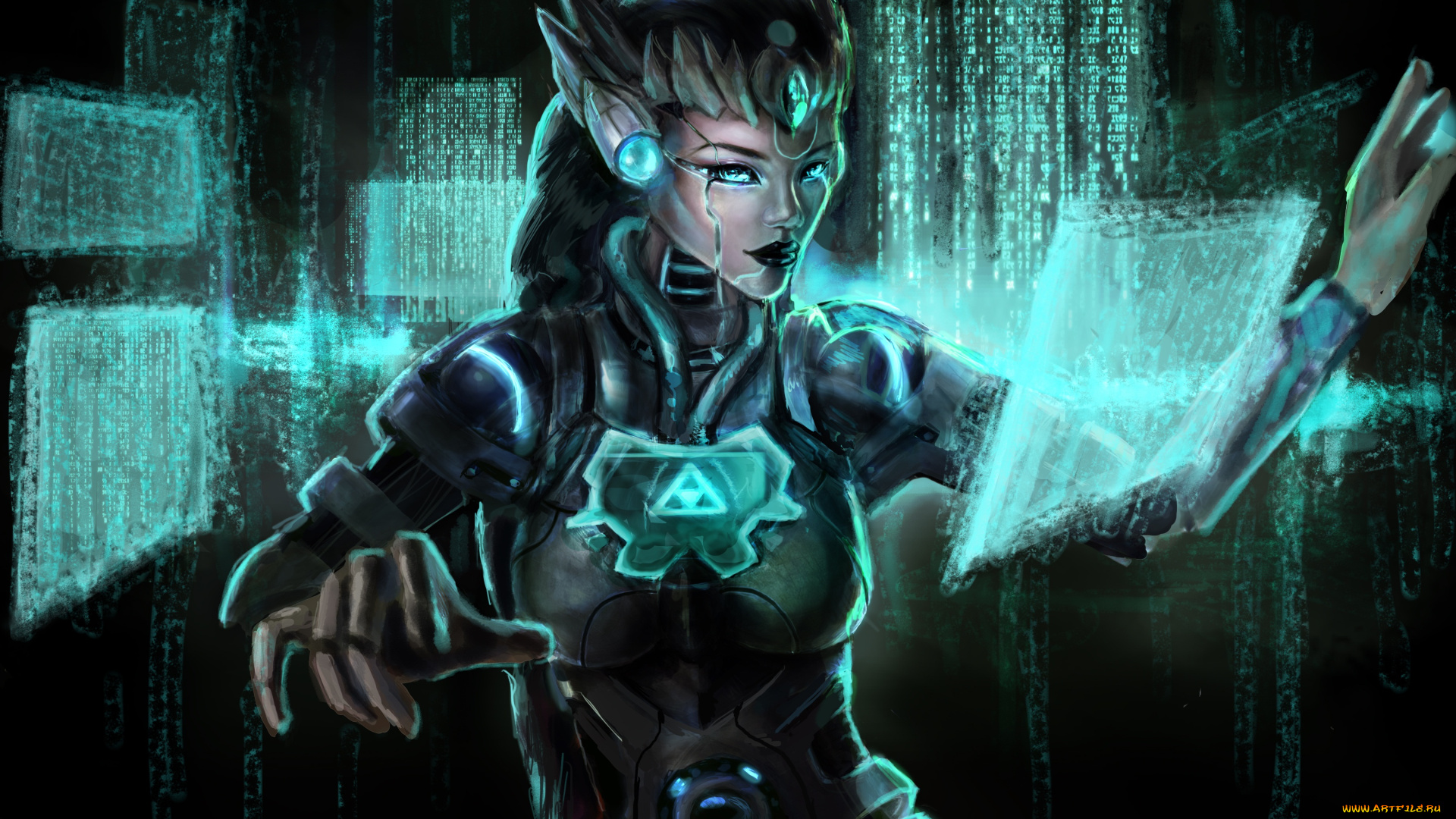 фэнтези, роботы, , киборги, , механизмы, технологии, арт, киборг, девушка, kalista