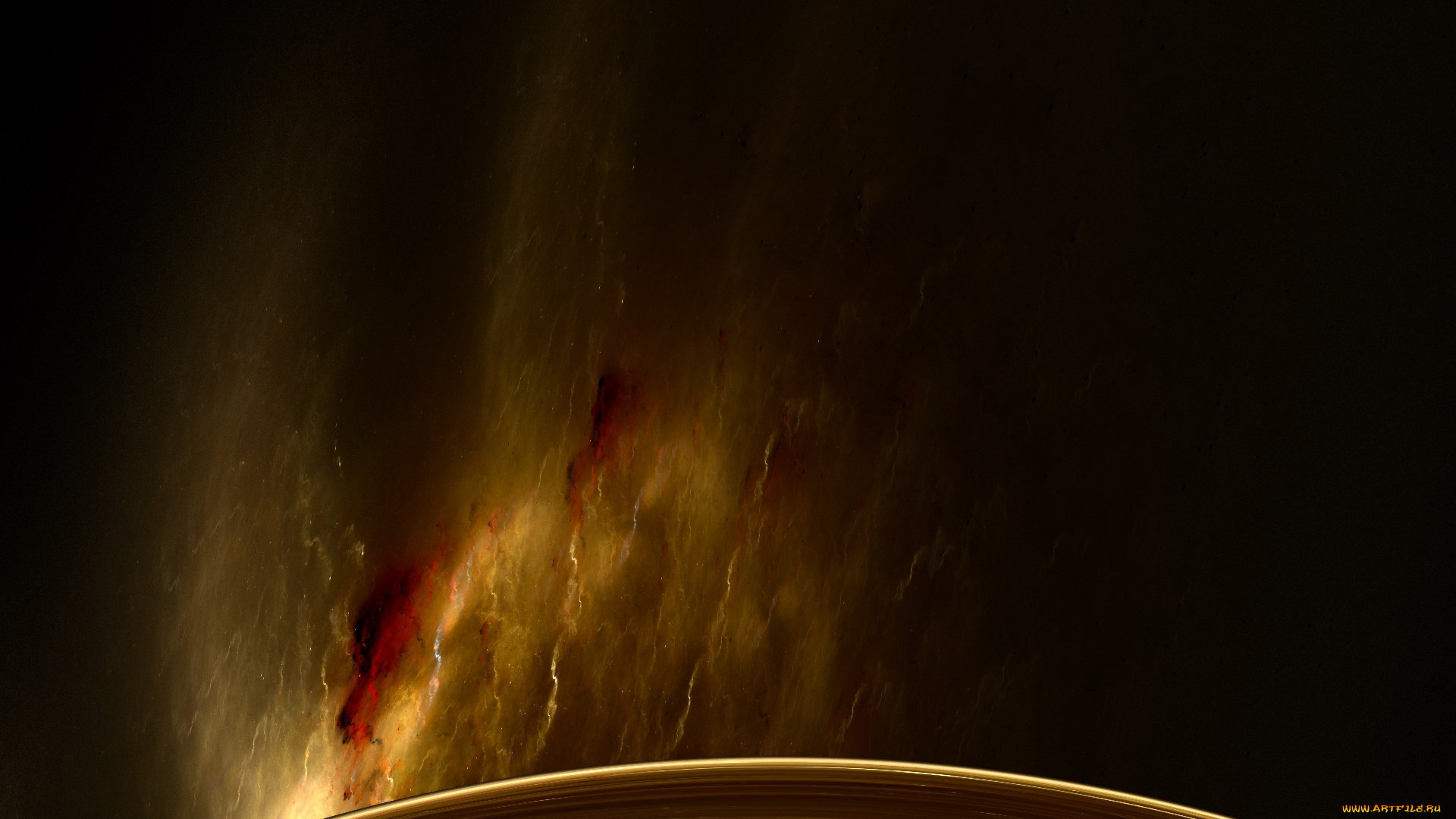 космос, арт, планета, галактика, вселенная