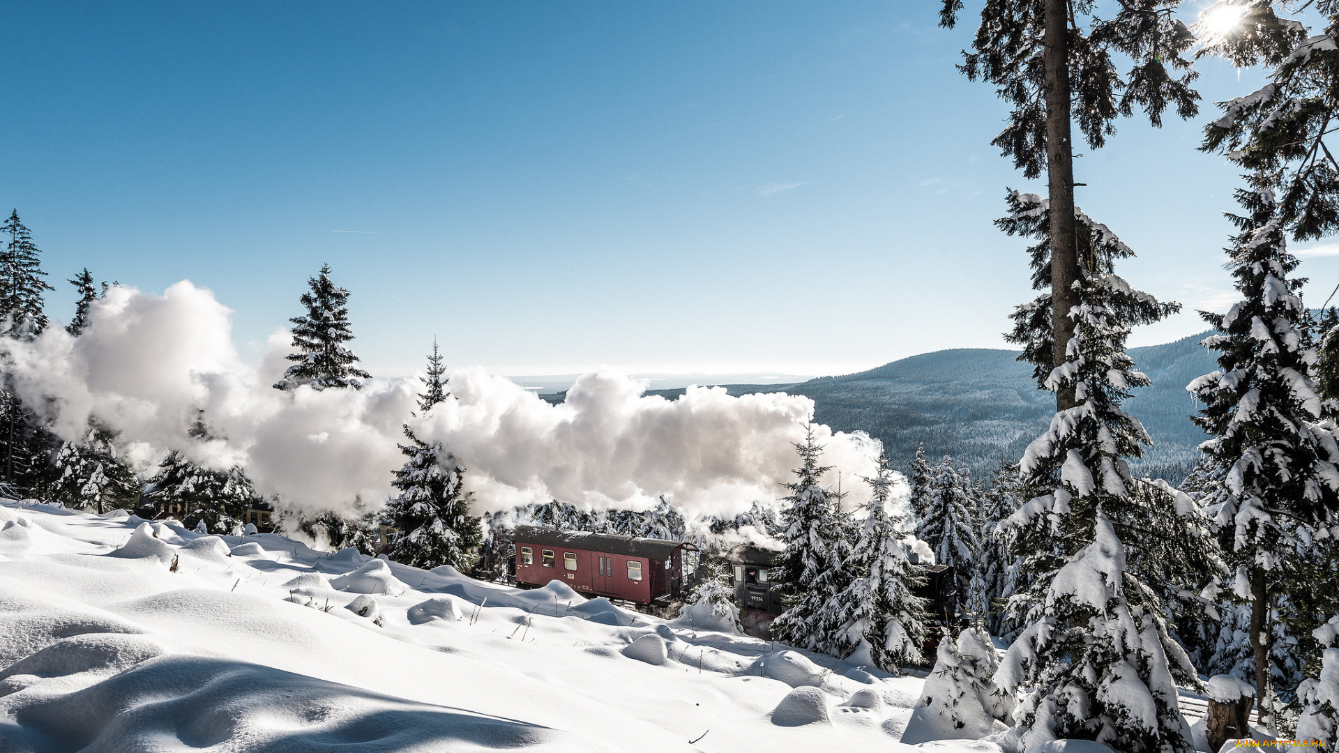 техника, паровозы, паровоз, рельсы