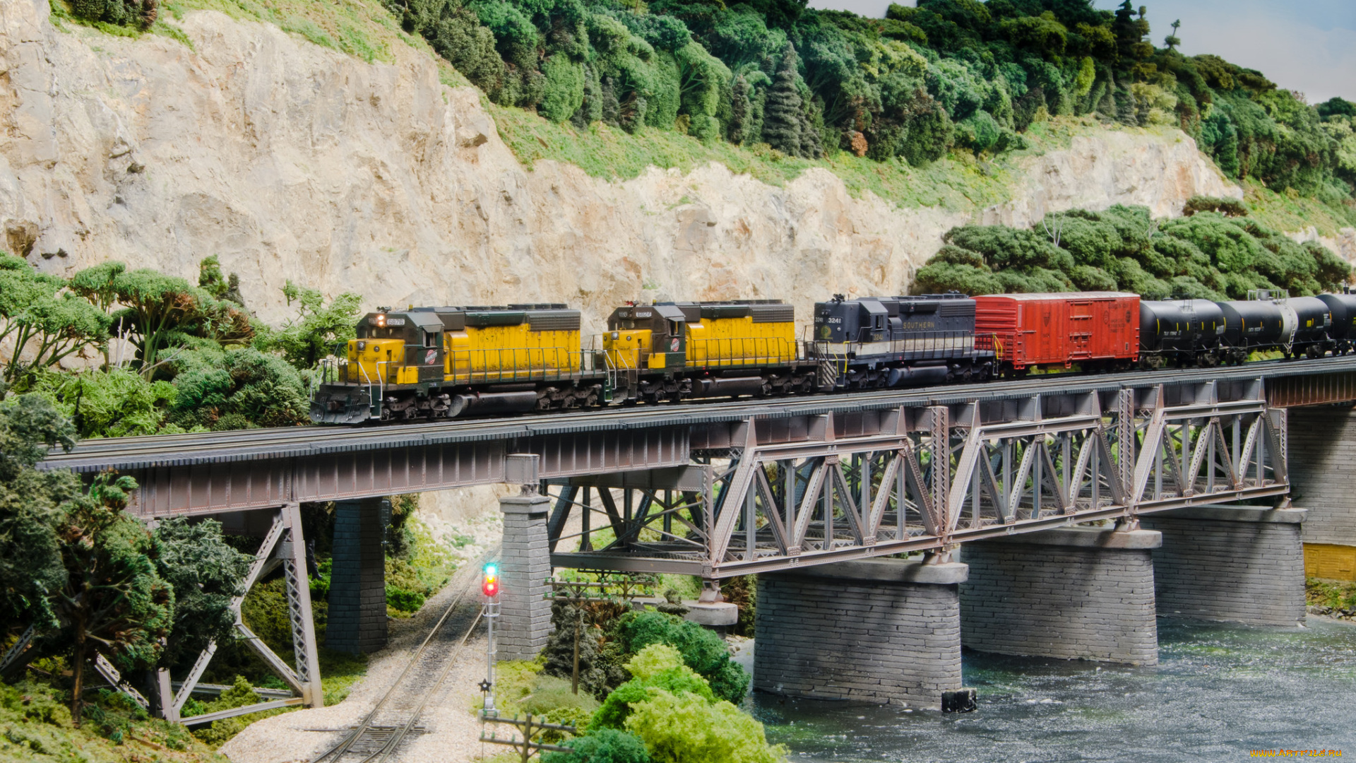 техника, поезда, рельсы, состав, локомотив