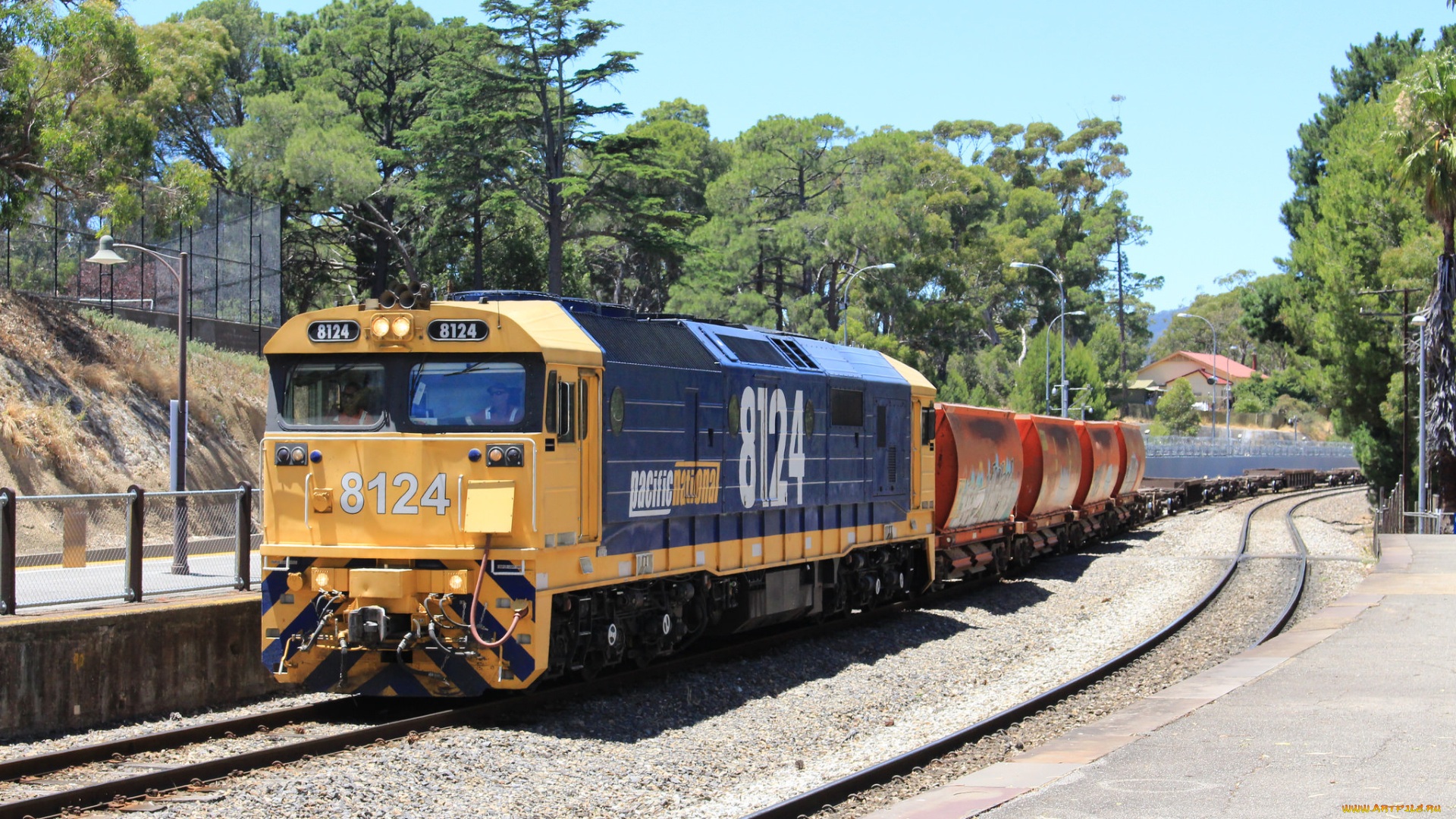 техника, поезда, состав, локомотив, рельсы