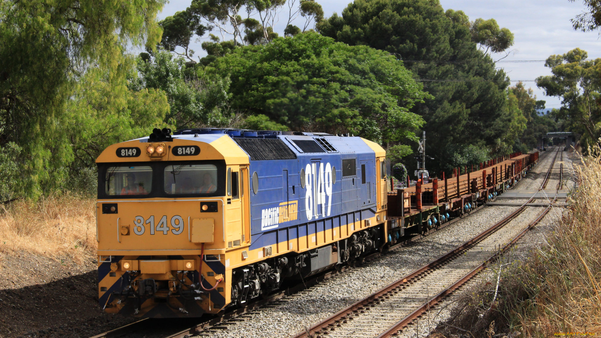 техника, поезда, состав, локомотив, рельсы